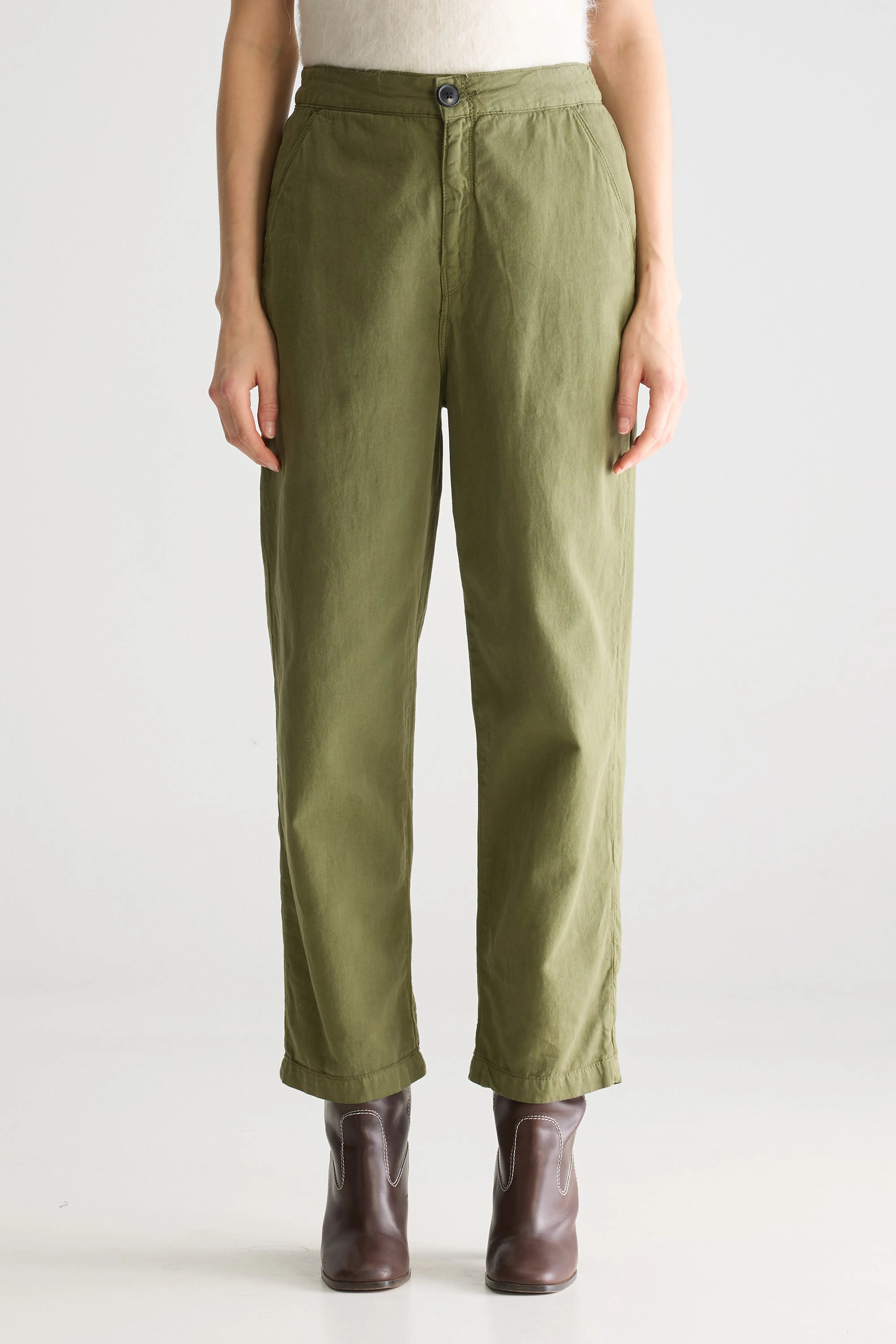 Pasop Relaxte Broek - Army Voor Dames | Bellerose