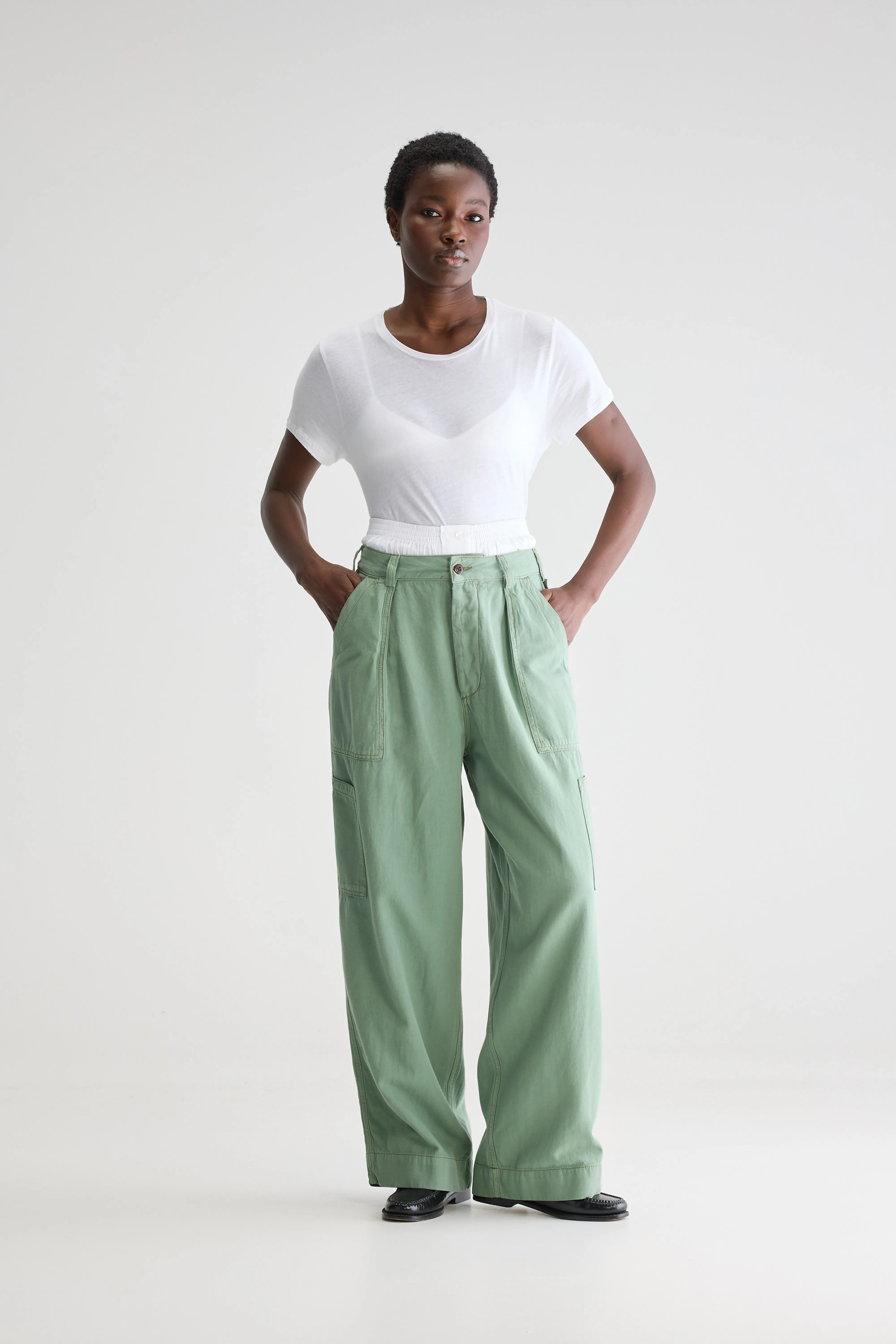 Pepin Cargo Broek - Eucalyptus Voor Dames | Bellerose