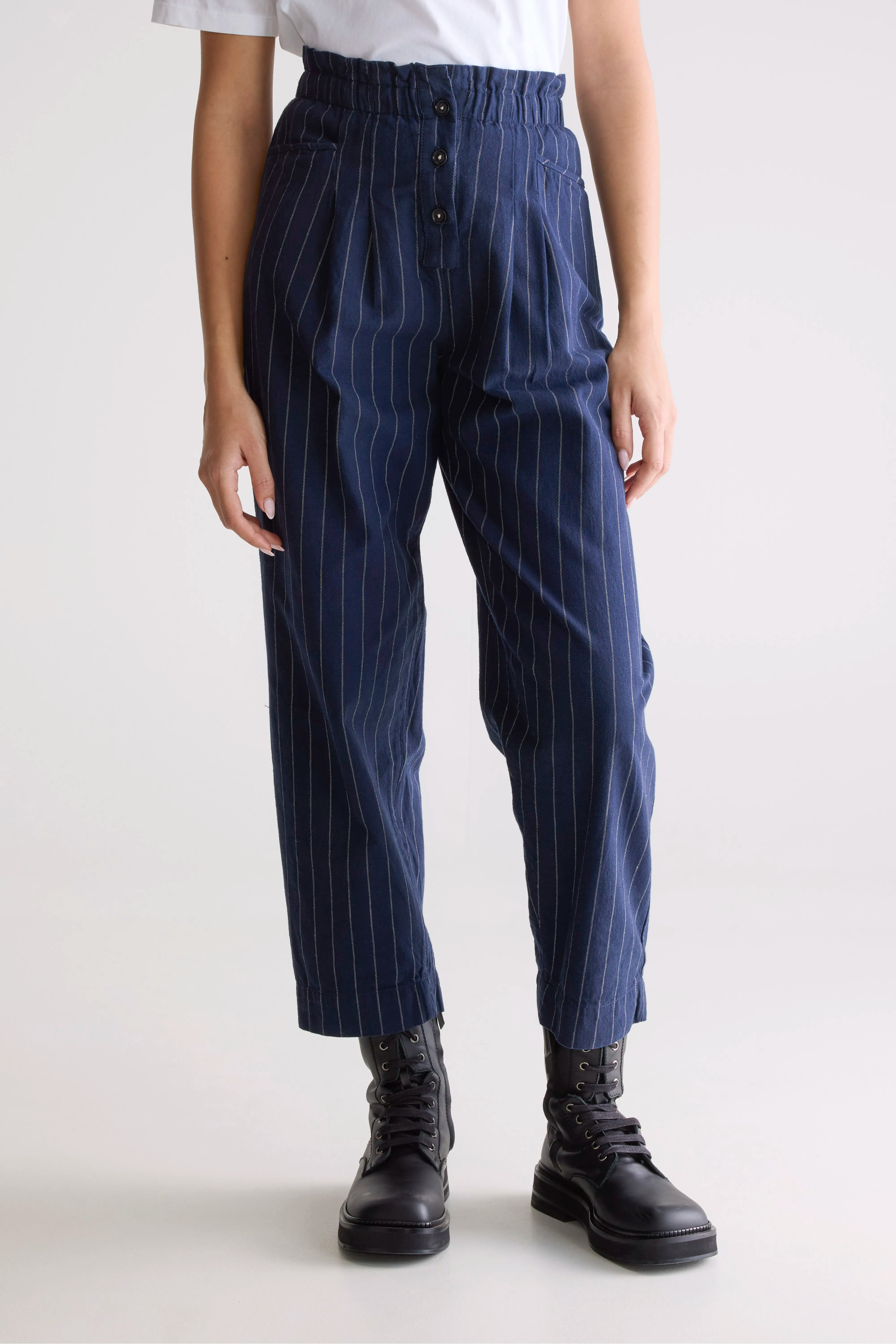 Pantalon paperbag Lilo (252 / W / STRIPE A)
