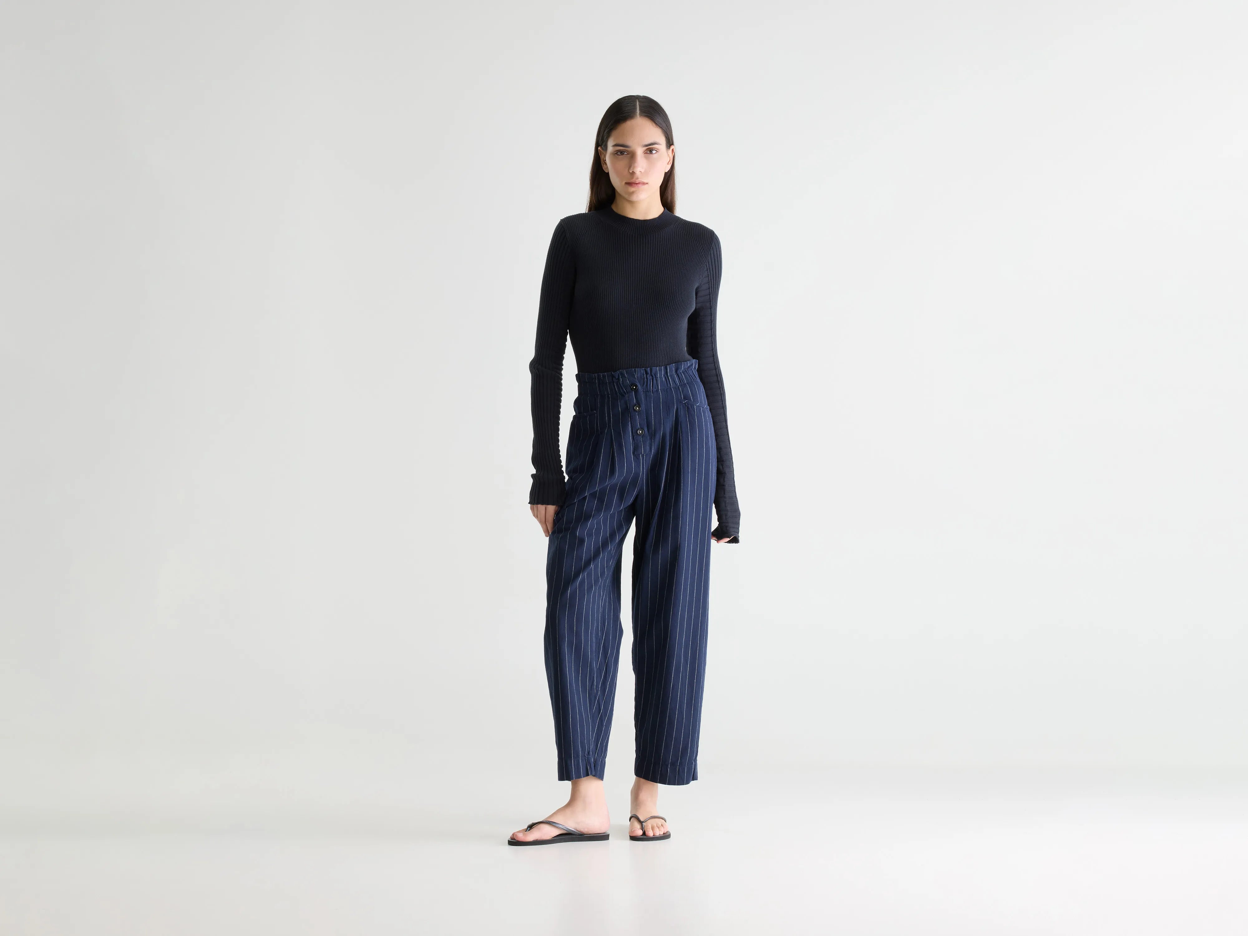 Pantalon paperbag Lilo (252 / W / STRIPE A)