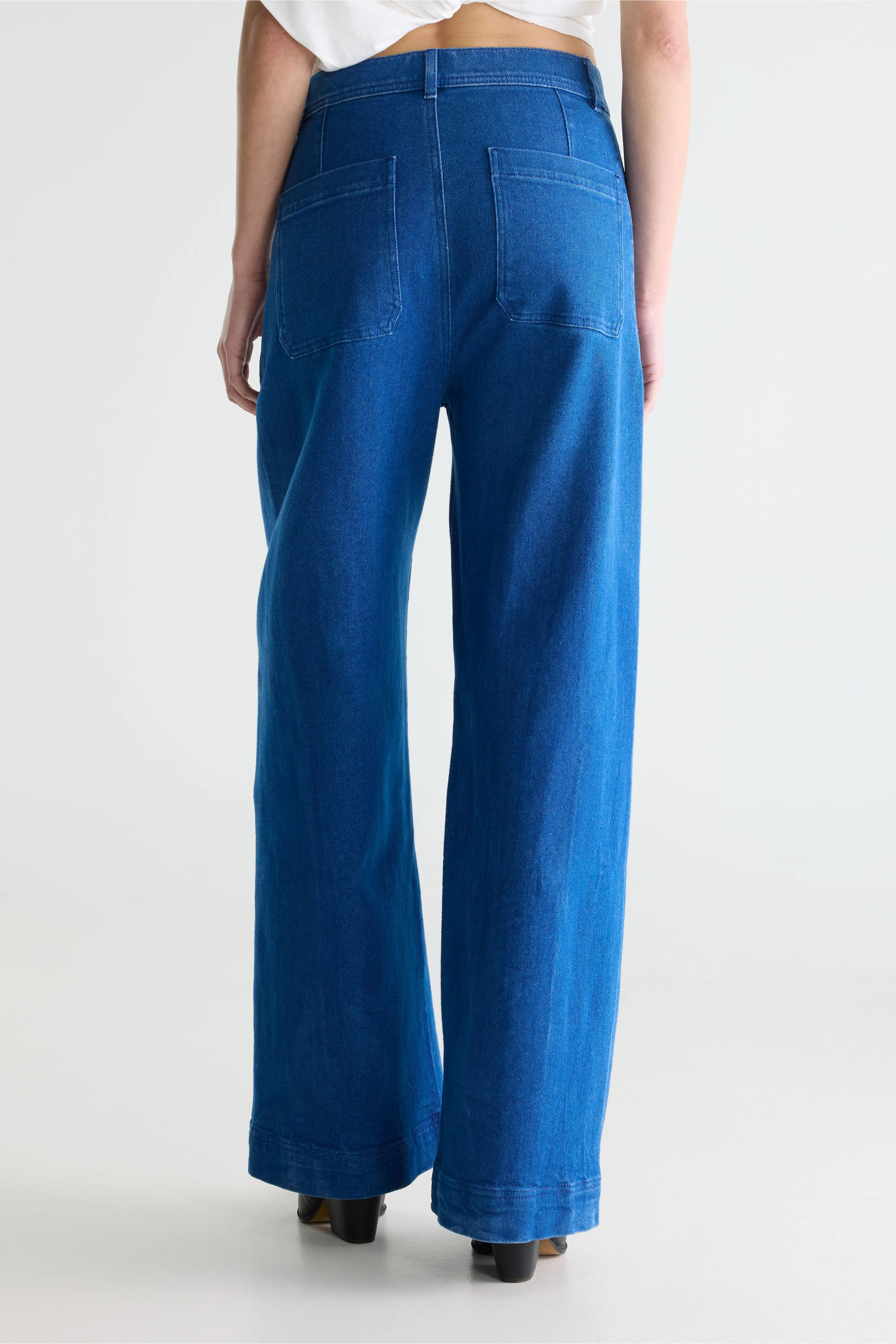 Lottie Blauwe Wijde Jeans - One wash Voor Dames | Bellerose