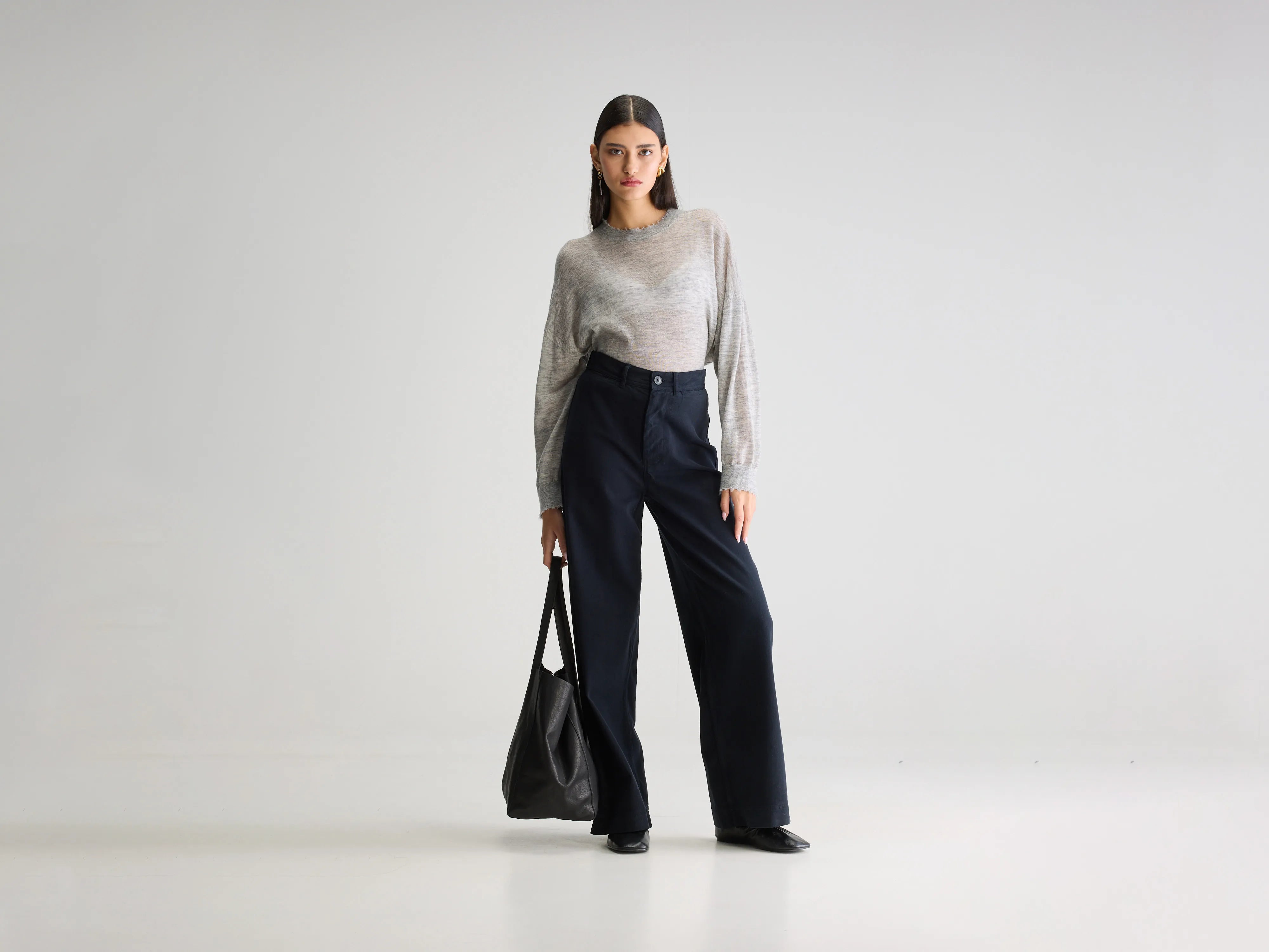 Lottie wijde broek (252 / W / NAVY)