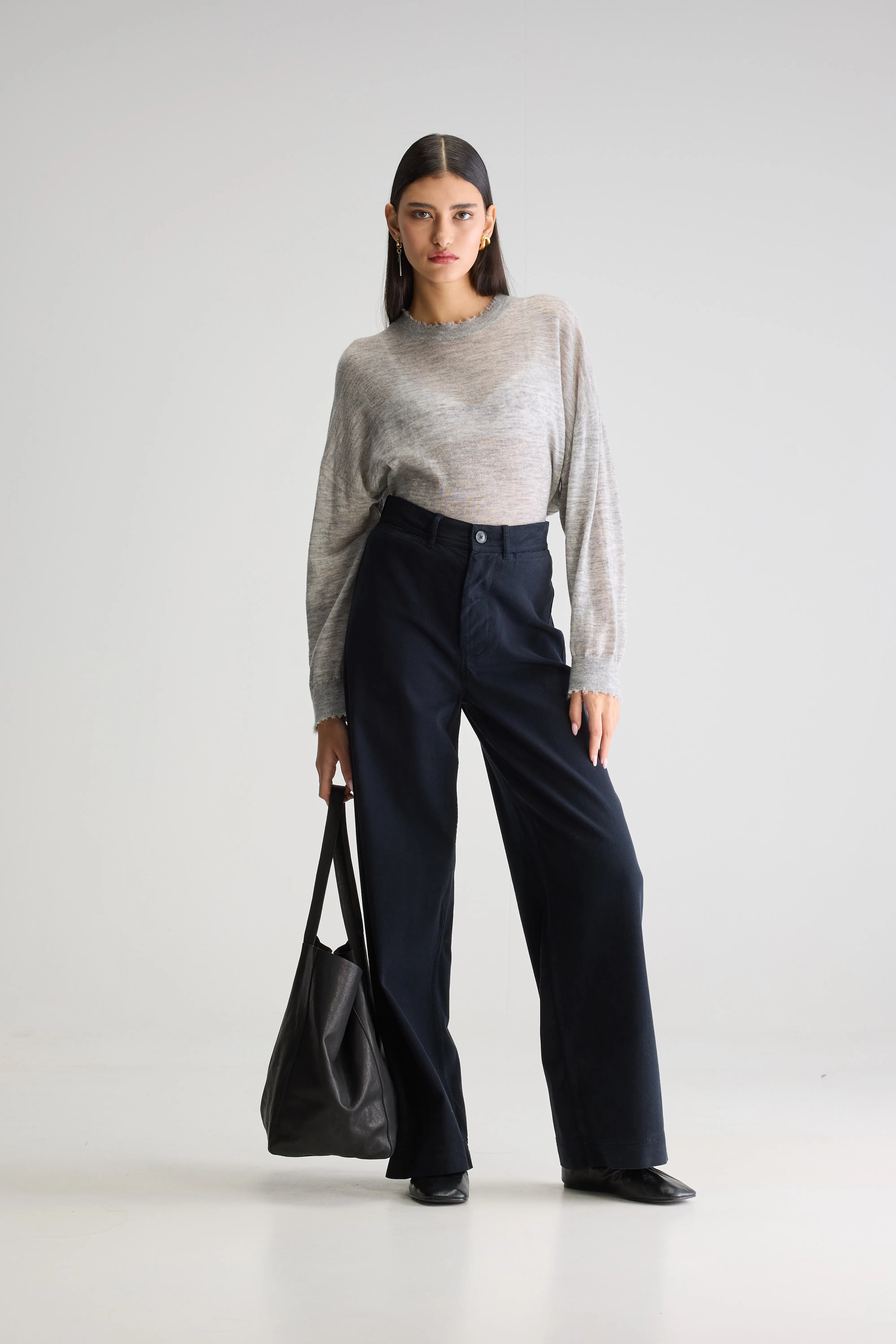 Lottie wijde broek (252 / W / NAVY)