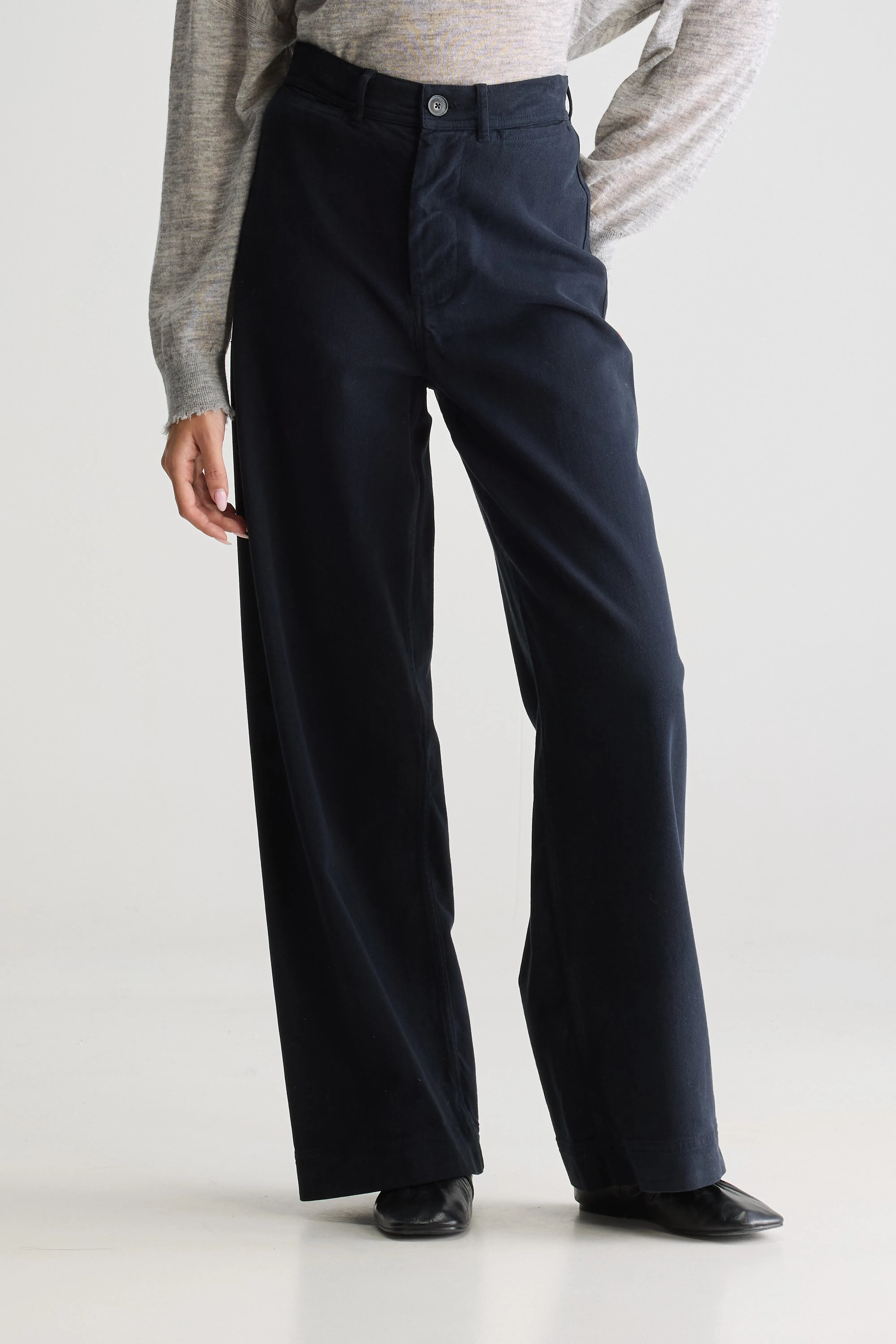 Lottie wijde broek (252 / W / NAVY)