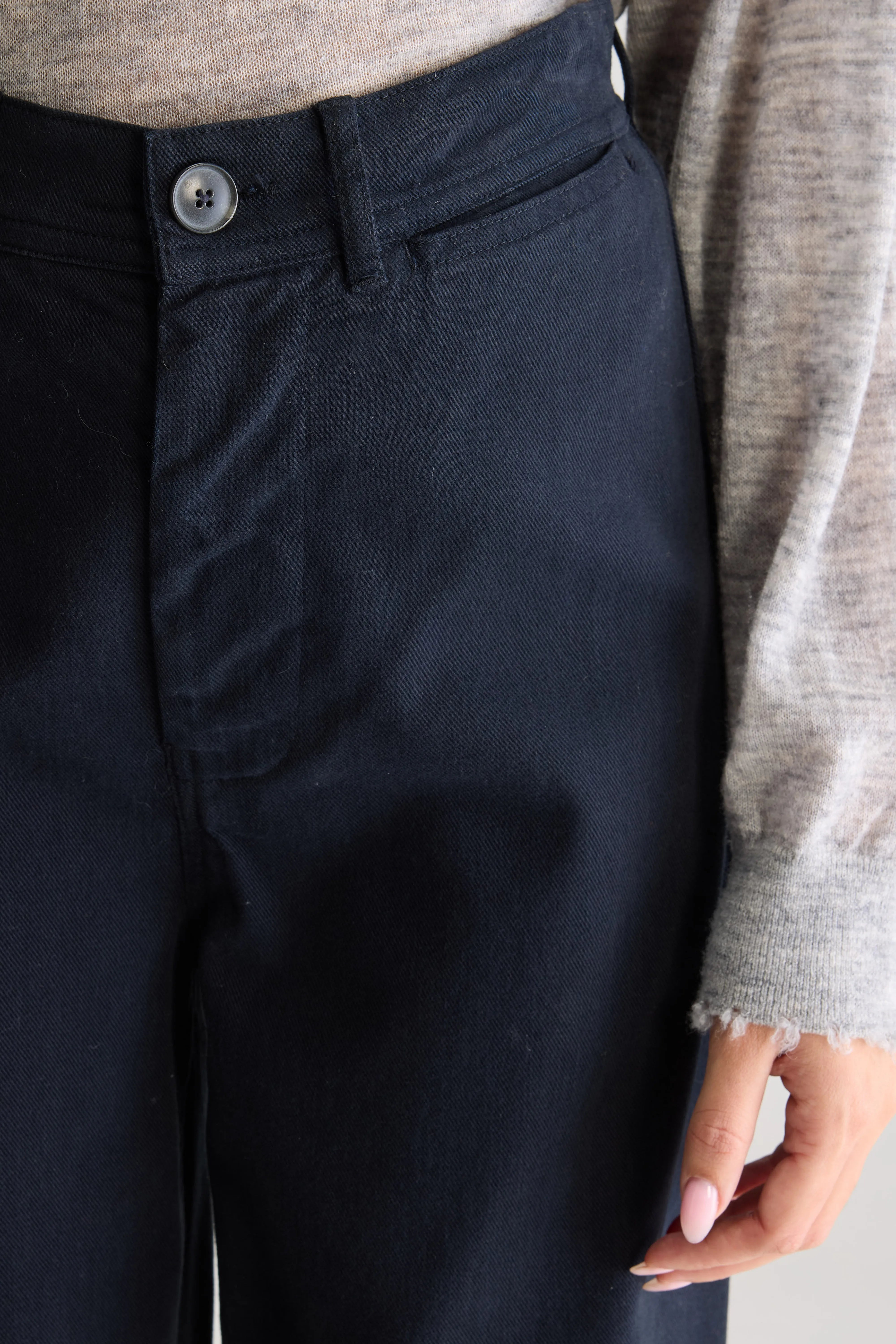 Lottie wijde broek (252 / W / NAVY)