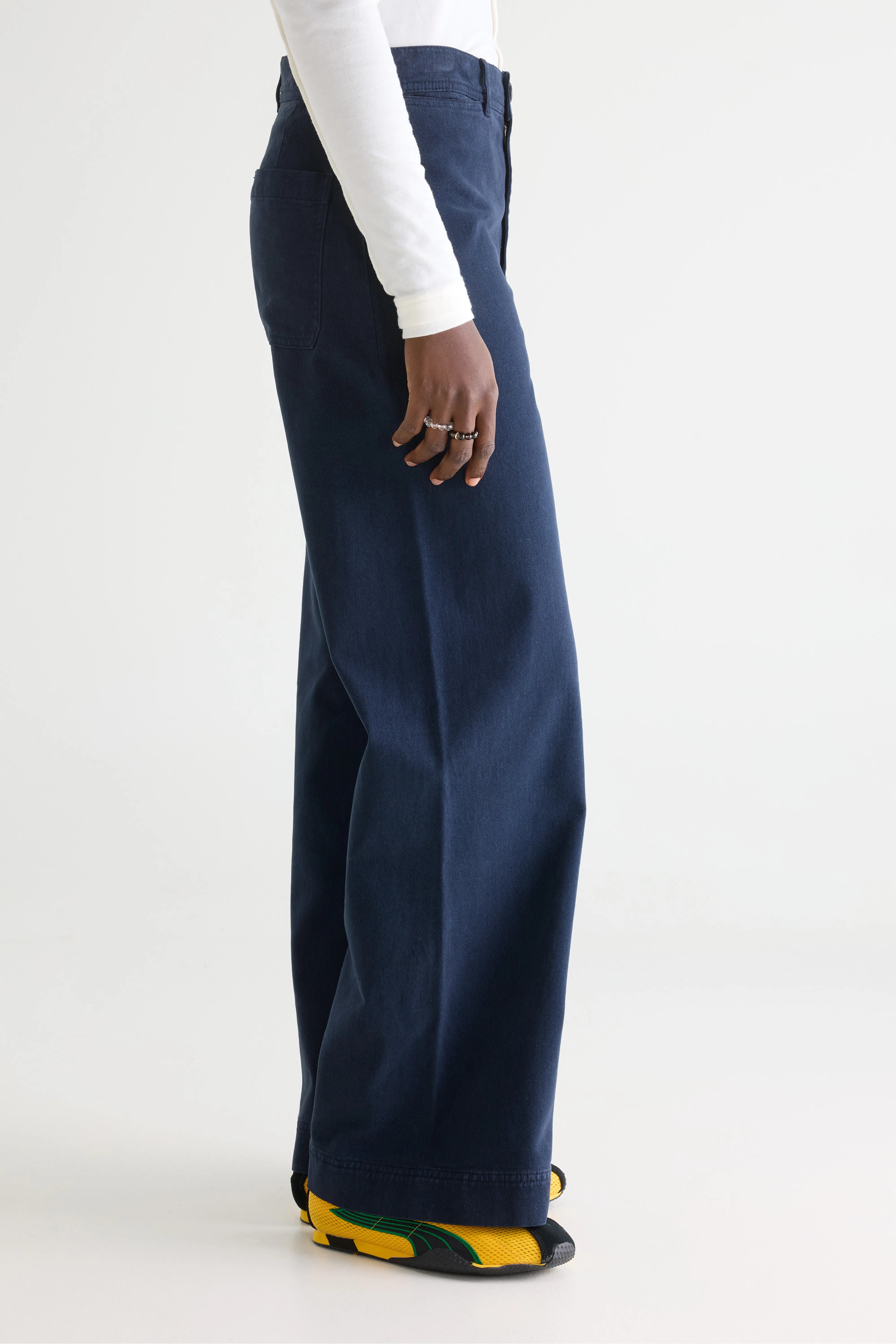 Pantalon large bleu marine Lottie (252 / W / NAVY)