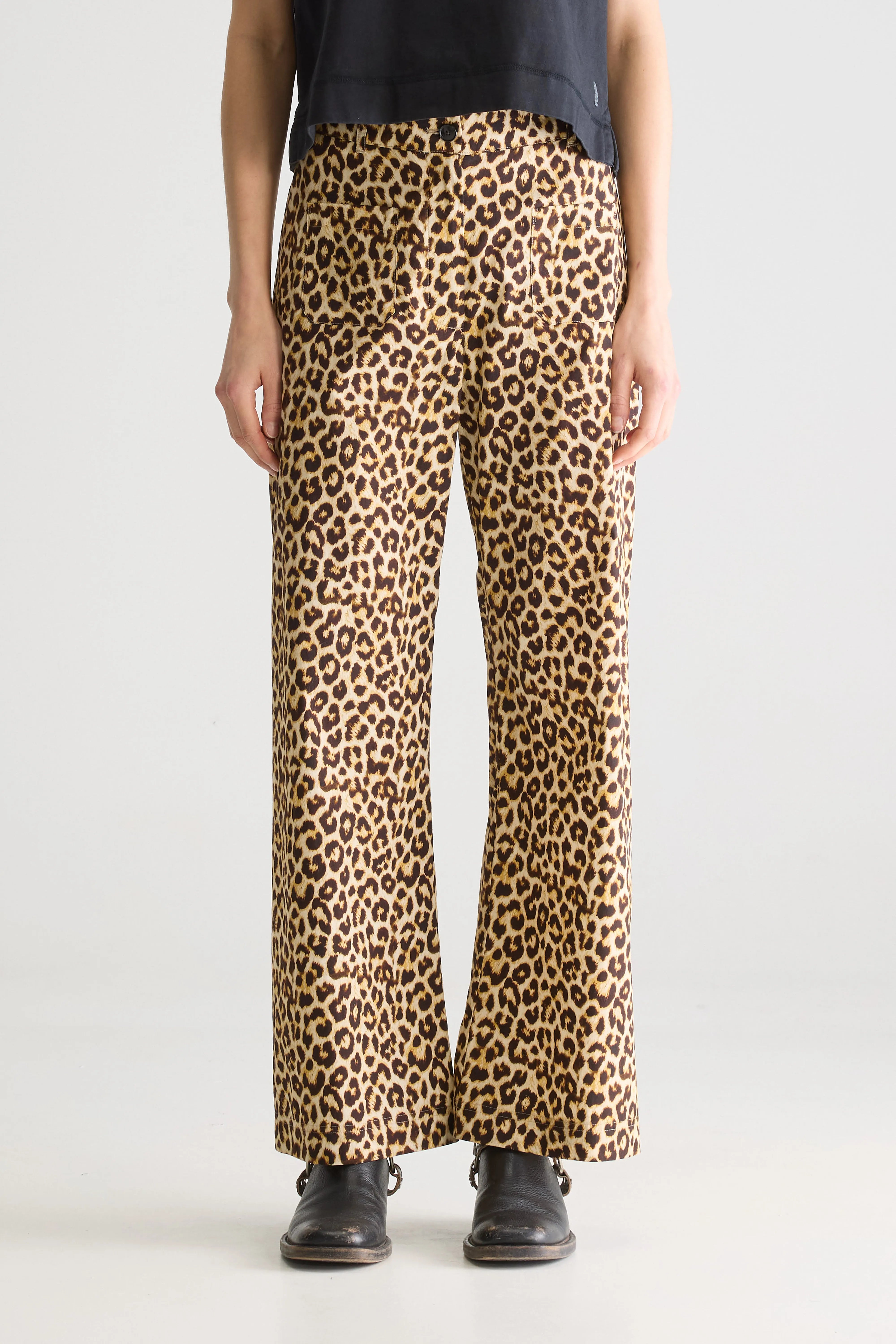 Vivia Leopard Trousers - Antique gold / Ivory / Mokka For Women | Bellerose
