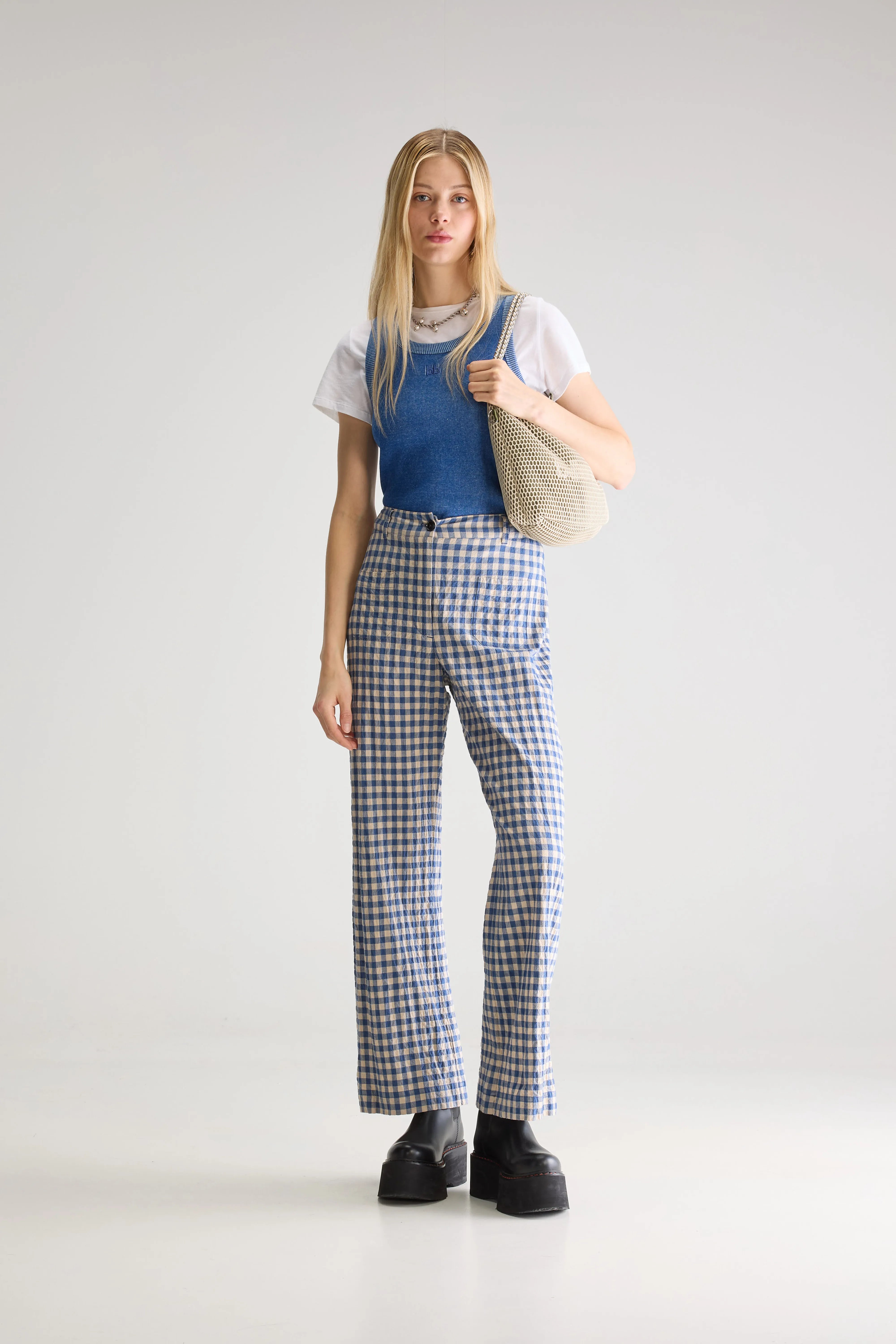 Vivia Wijde Broek - Blueworker / Dune Voor Dames | Bellerose