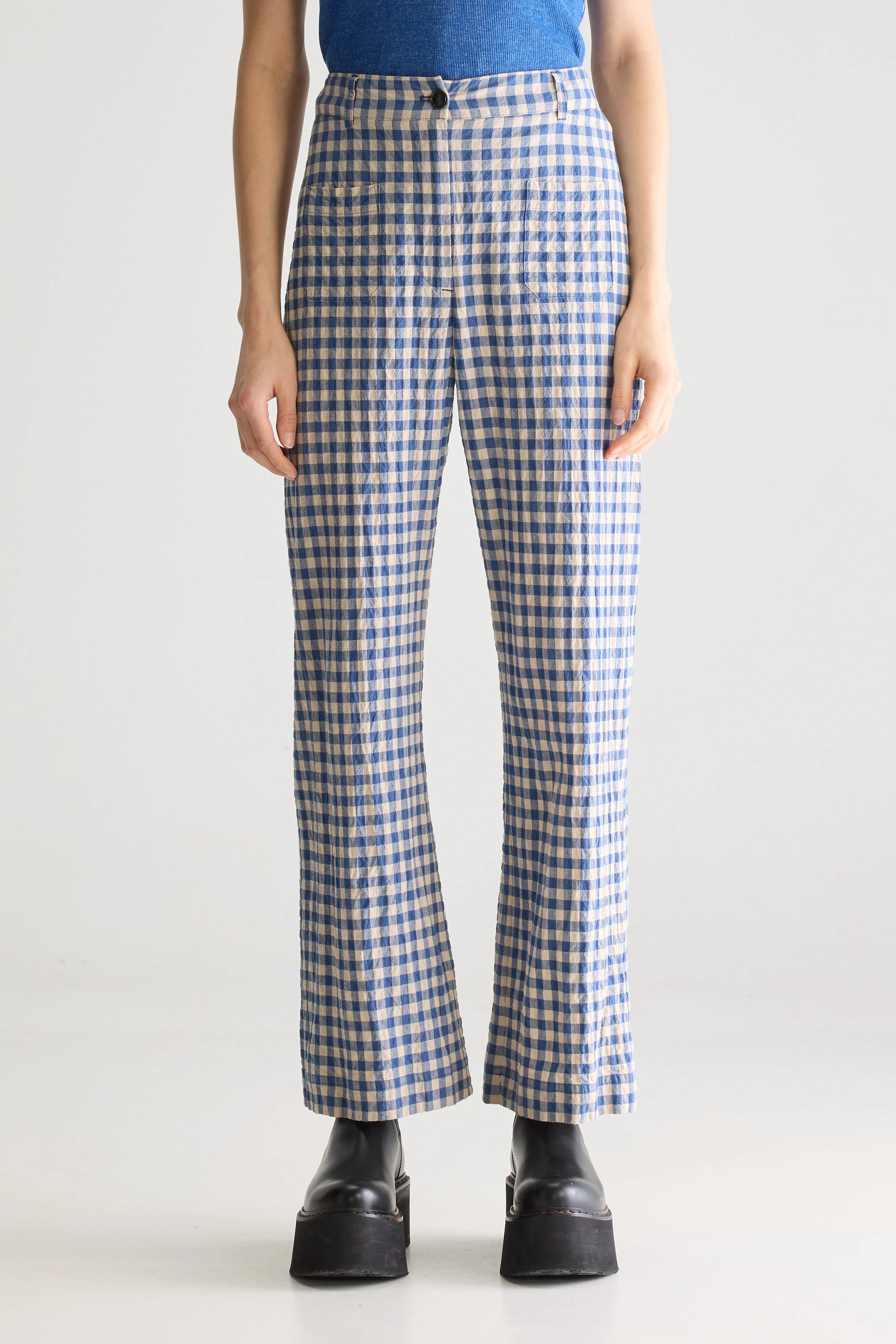 Vivia Wijde Broek - Blueworker / Dune Voor Dames | Bellerose