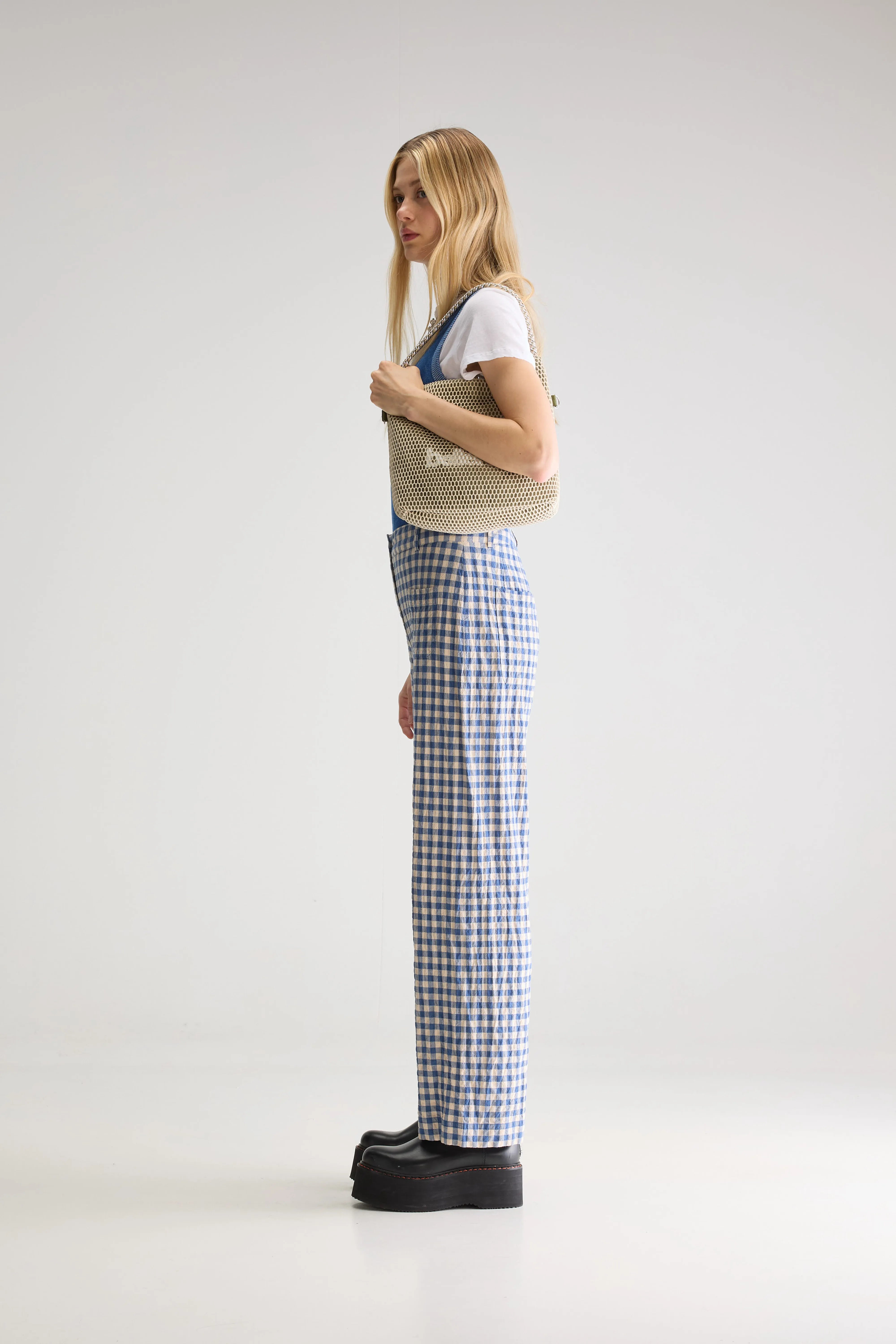 Vivia Wijde Broek - Blueworker / Dune Voor Dames | Bellerose