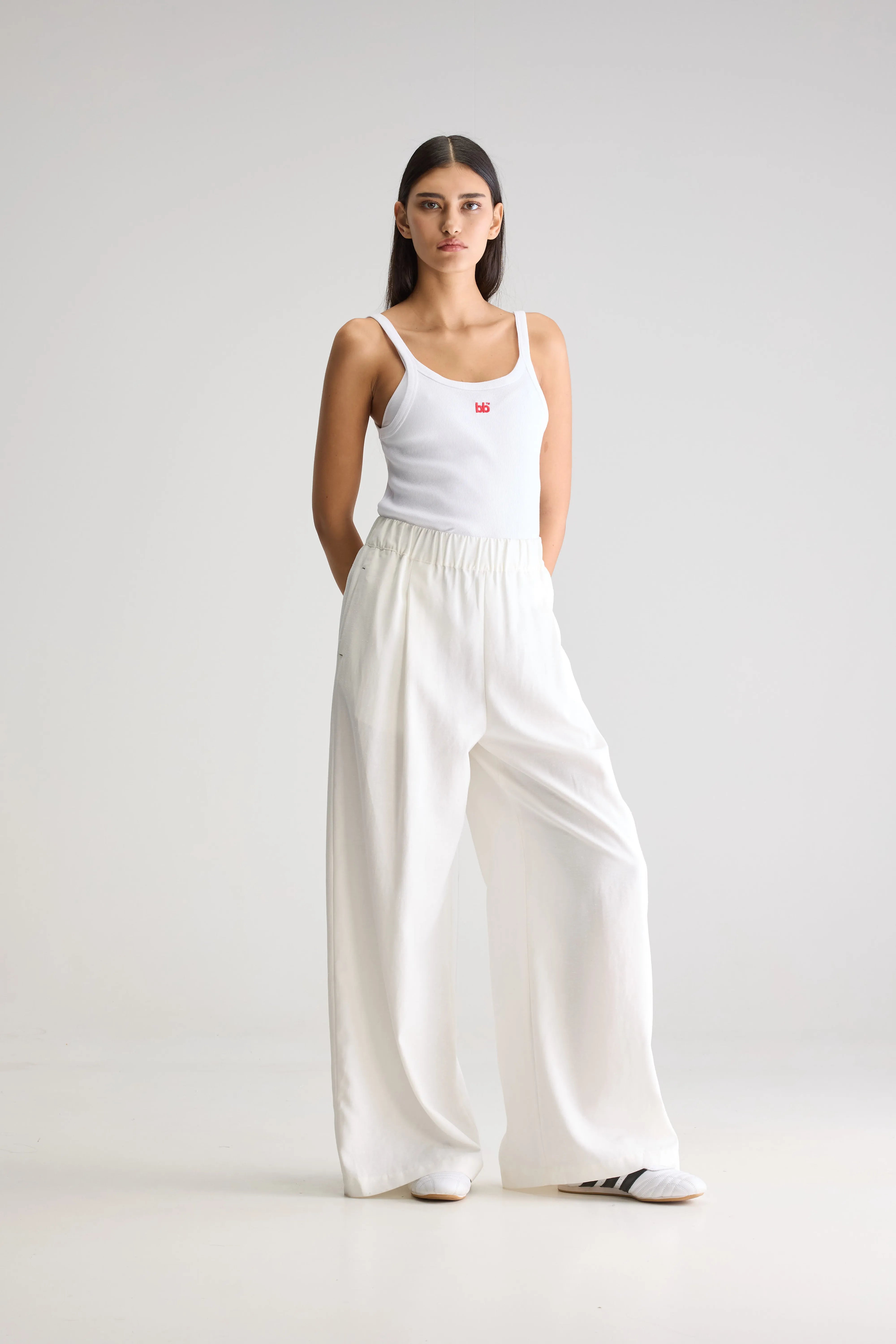 Vezza Wijde Broek - White Voor Dames | Bellerose