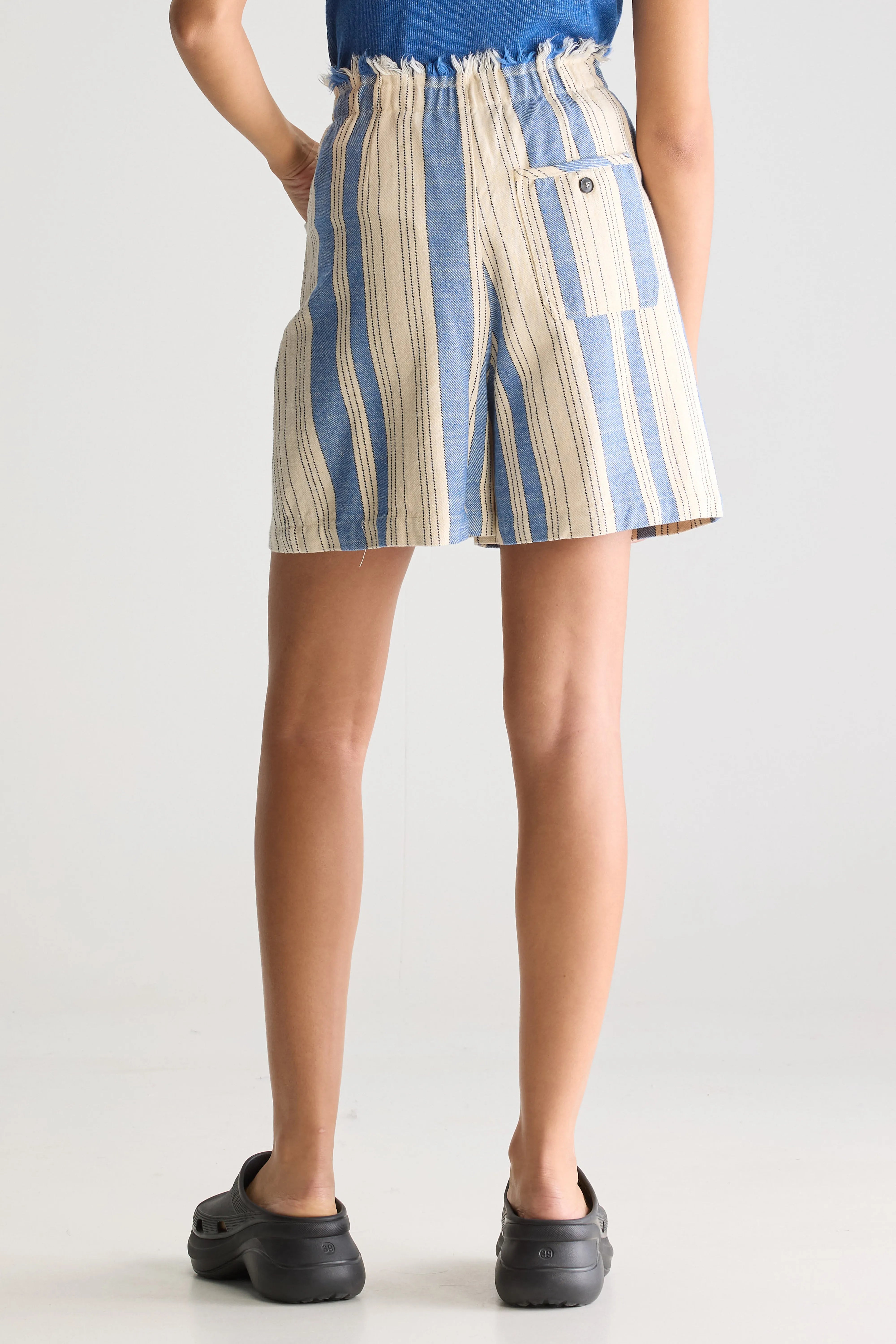 Lilat Paperbag Shorts - Iris bloom / Shell For Women | Bellerose