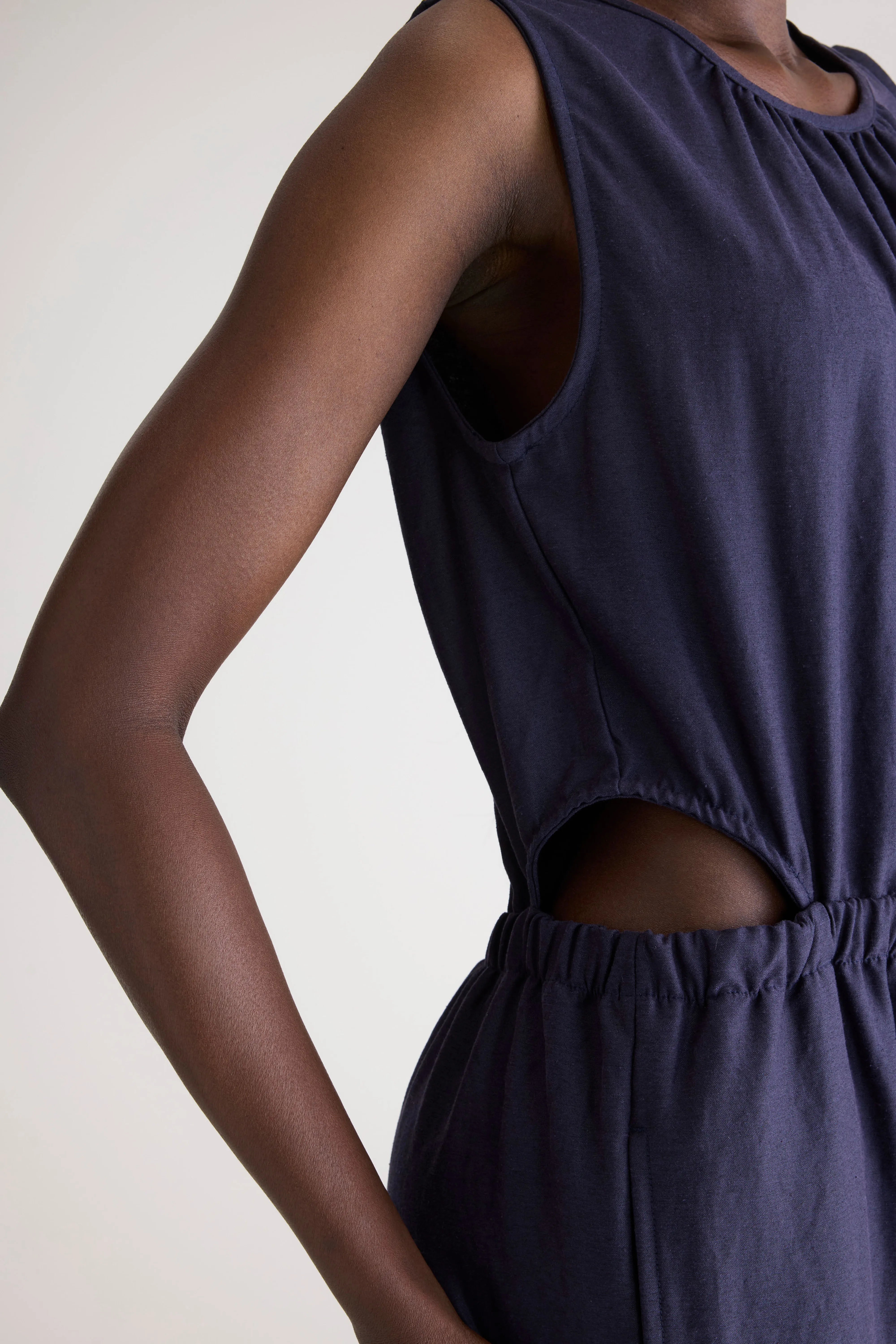 Papaye Wide Jumpsuit - Navy For Women | Bellerose