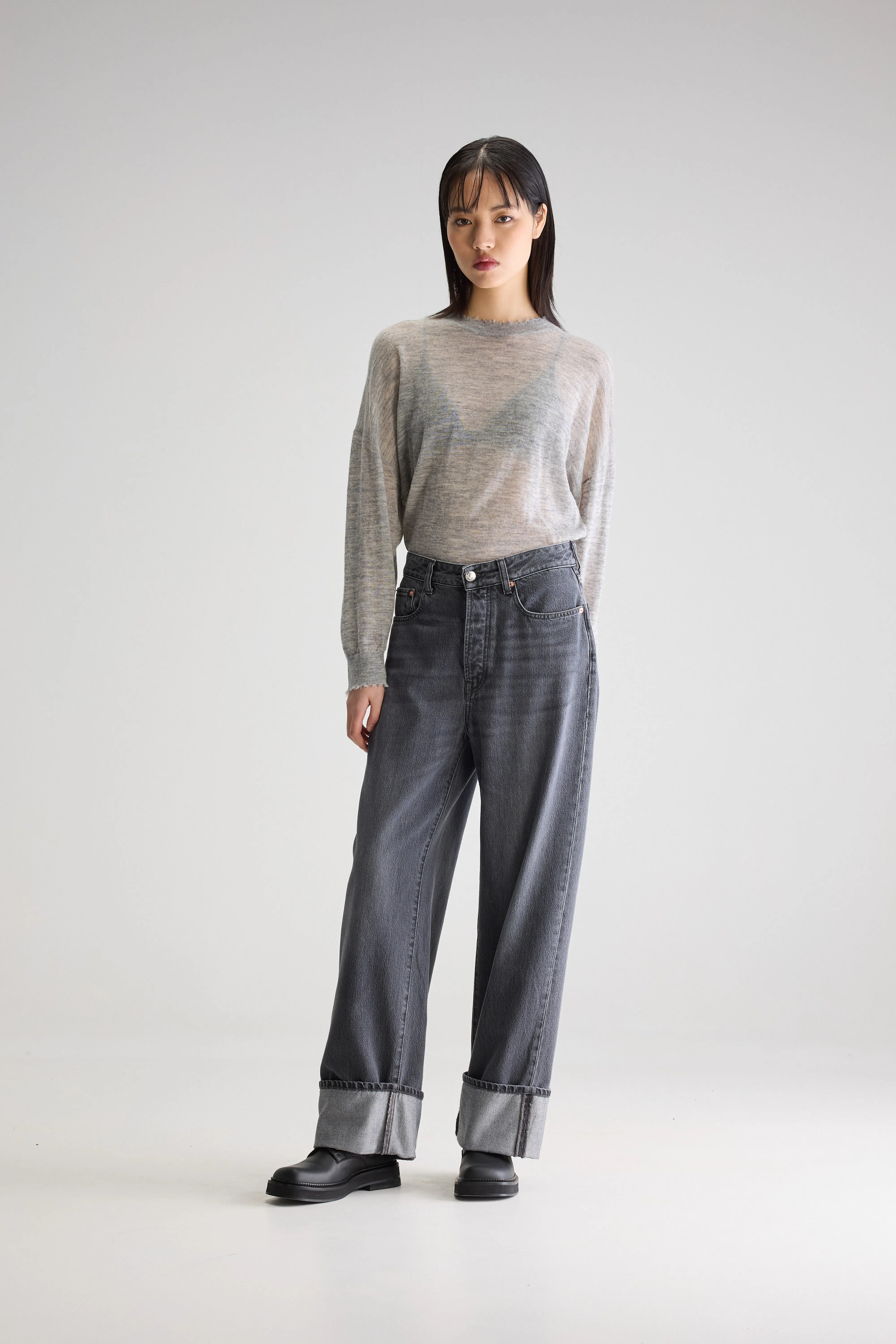 Denim N. 67 Loose Jeans - Used black For Women | Bellerose