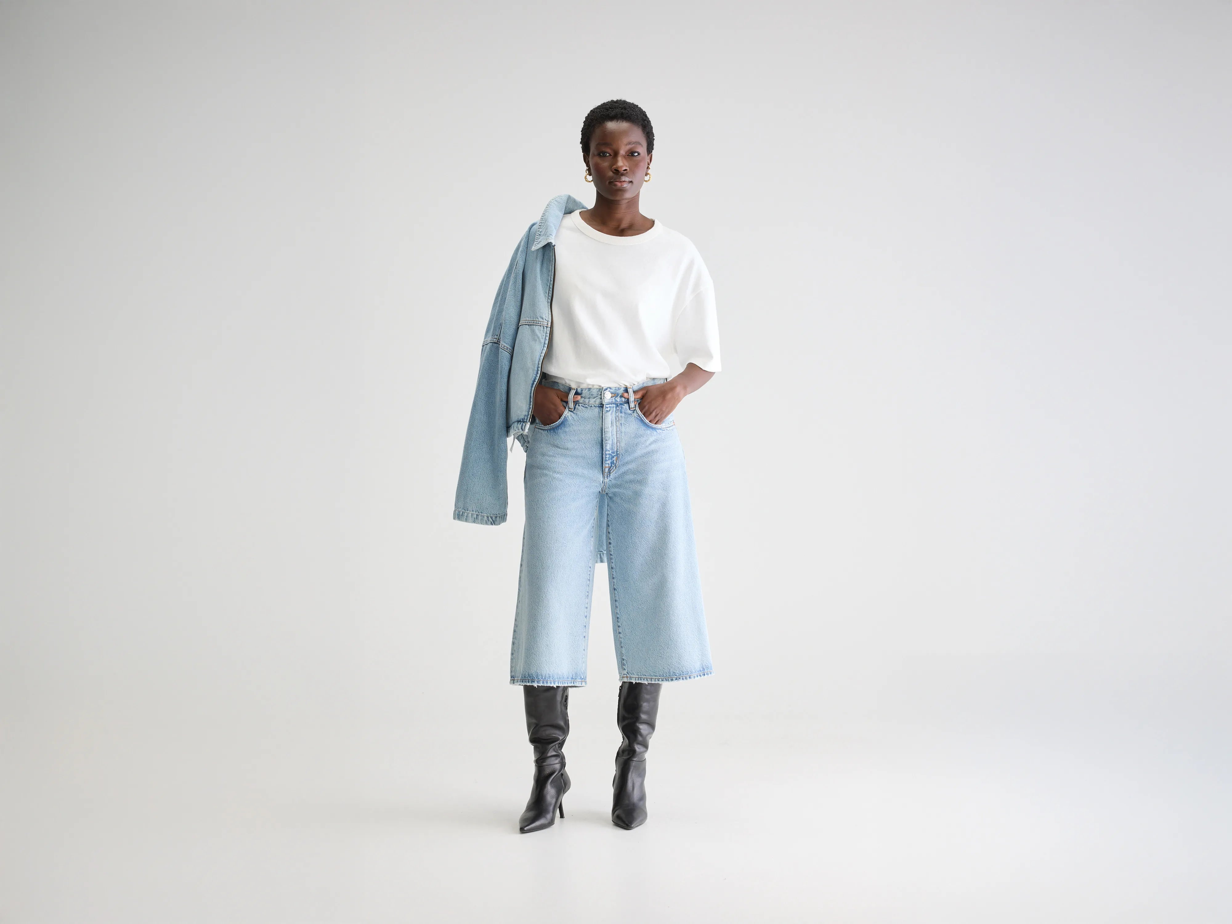 Jean Baggy Kali - Used lt blue Pour Femme | Bellerose