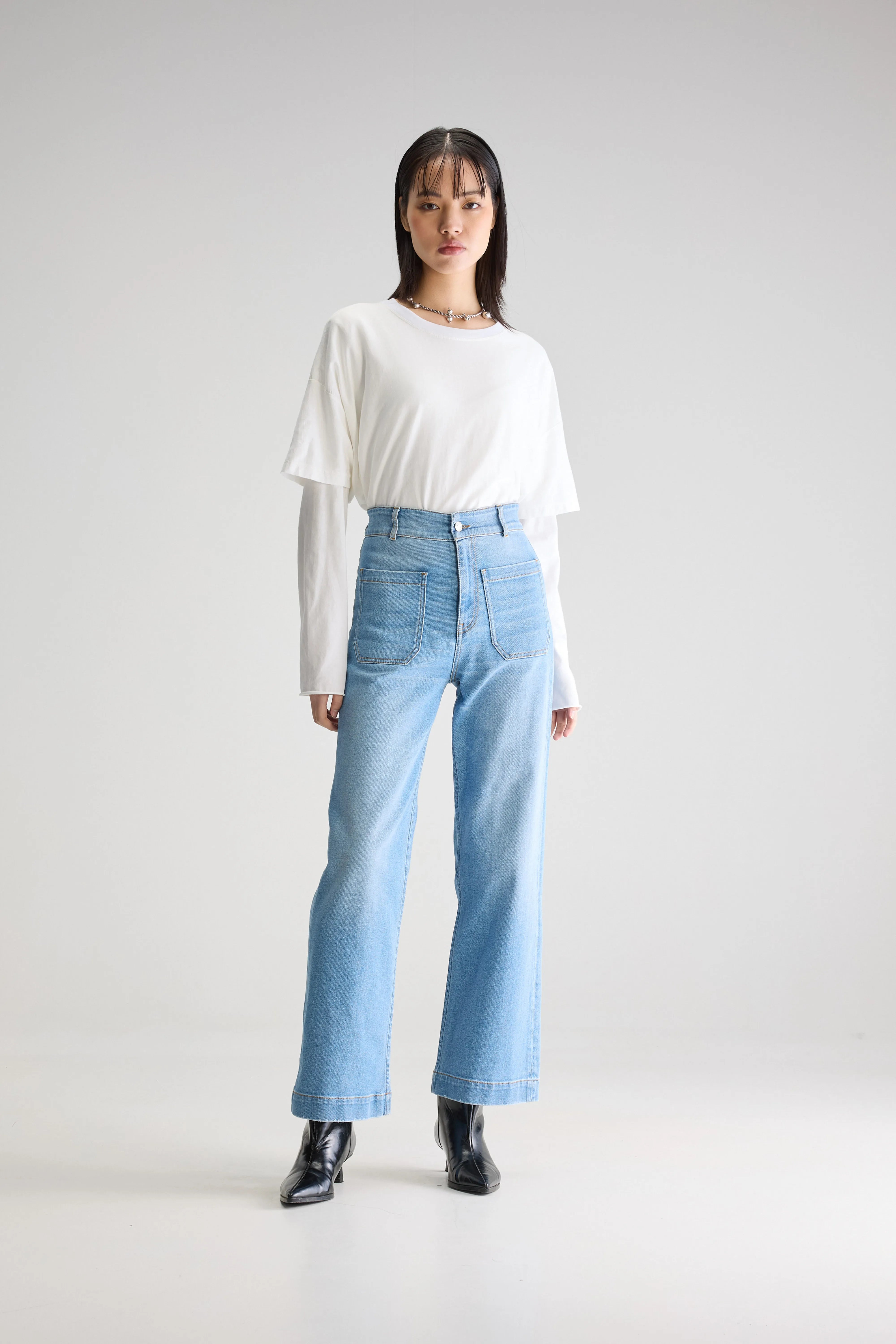 Denim N. 23 Jean Slim - Used blue Pour Femme | Bellerose