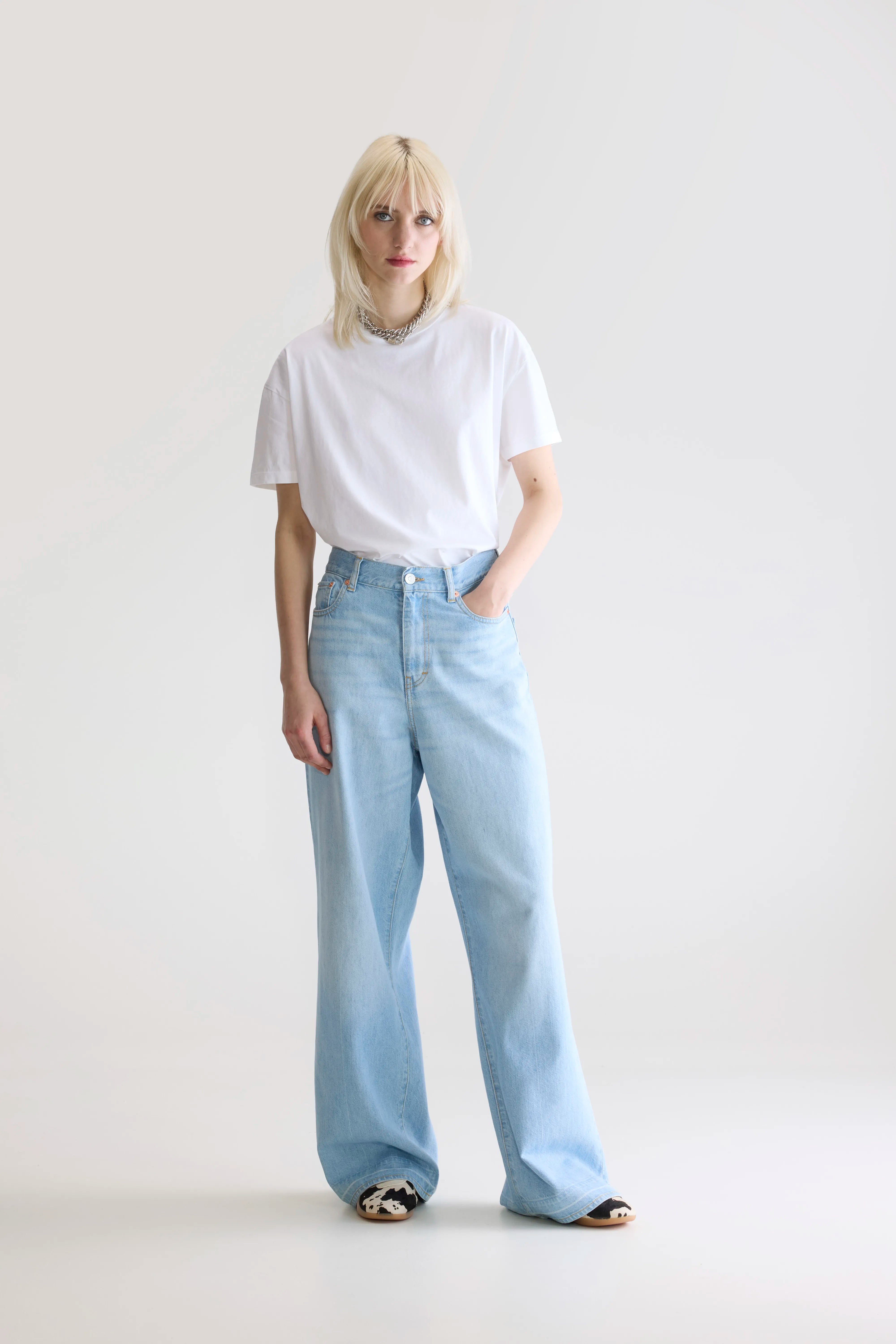 Denim N. 64 Wide Jeans - Vintage lt blue For Women | Bellerose