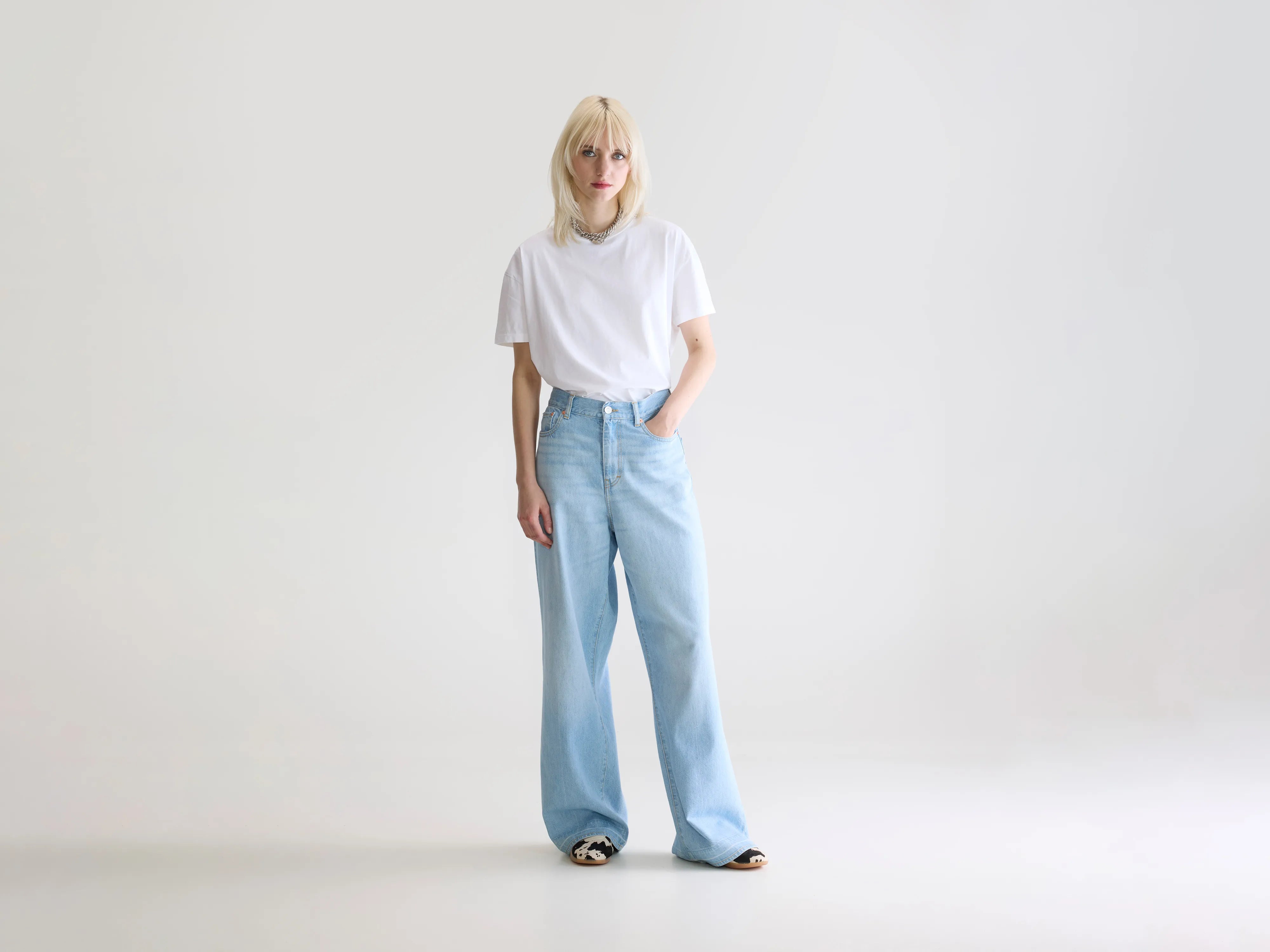 Denim N. 64 wide jeans (252 / W / VINTAGE LT BLUE)