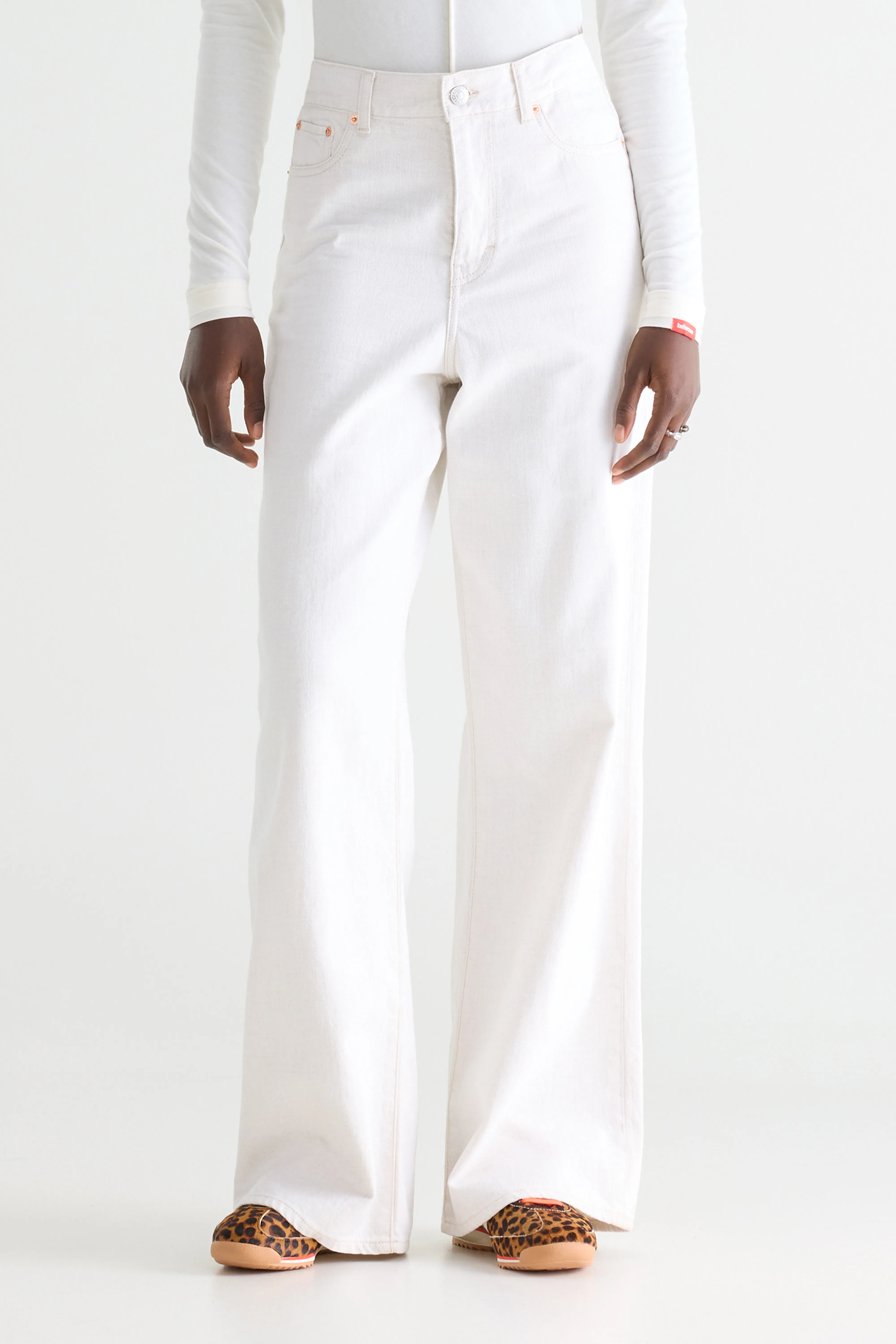 Denim N. 64 - Wide White Jeans - Vintage white For Women | Bellerose