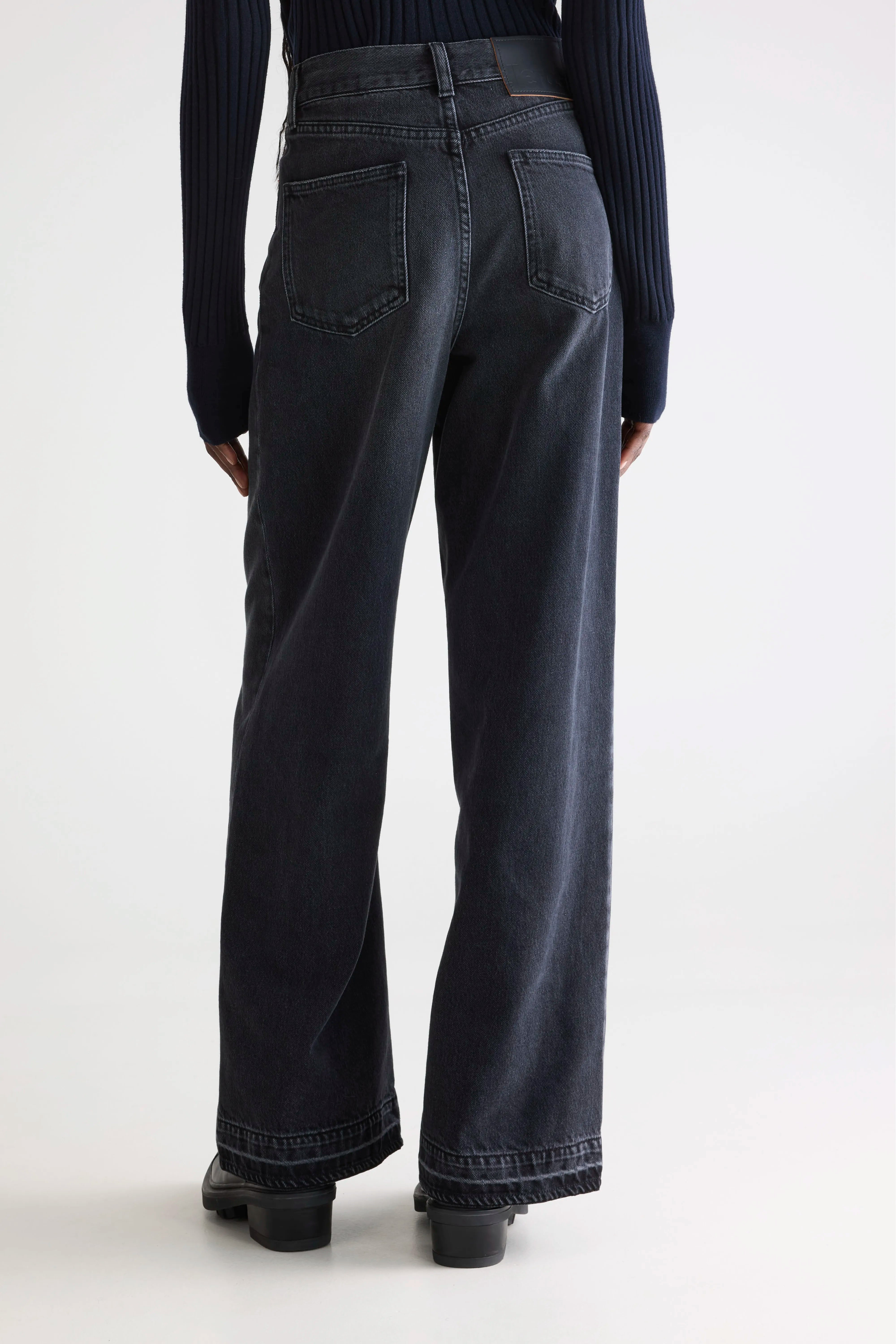 Denim N. 64 wijde jeans (252 / W / USED BLACK)