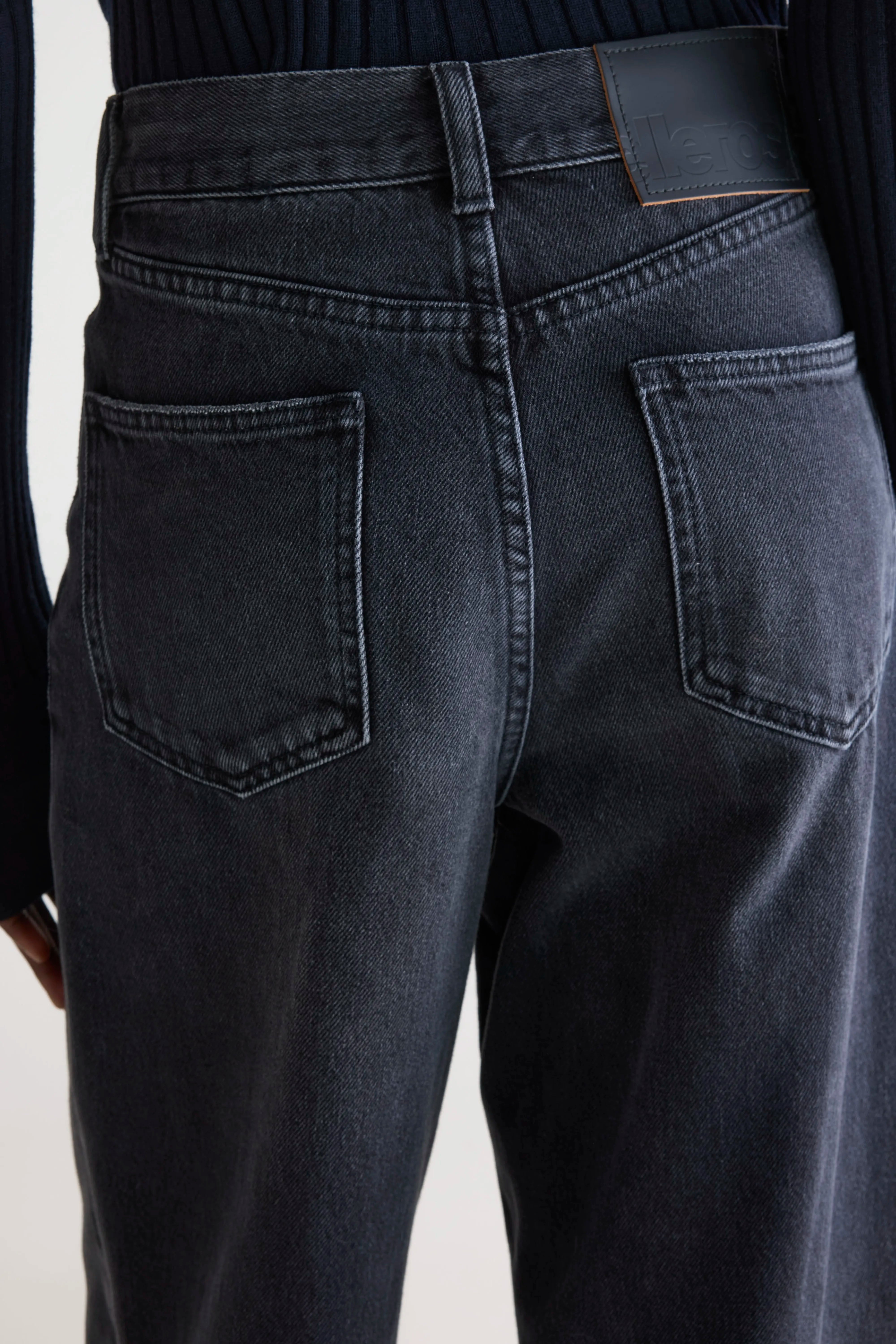 Denim N. 64 wijde jeans (252 / W / USED BLACK)