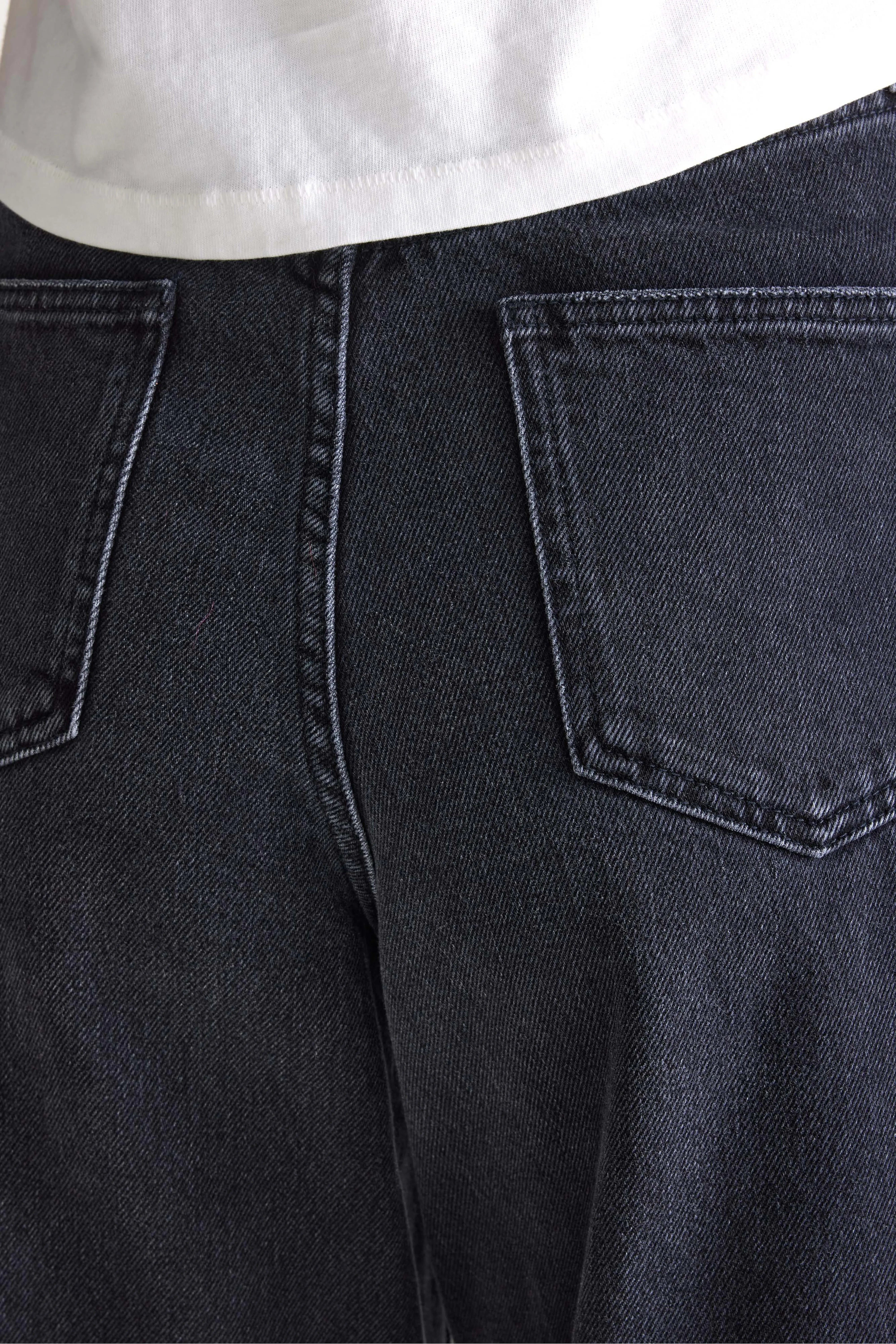 Denim N. 64 - Wide used black jeans (252 / W / USED BLACK)