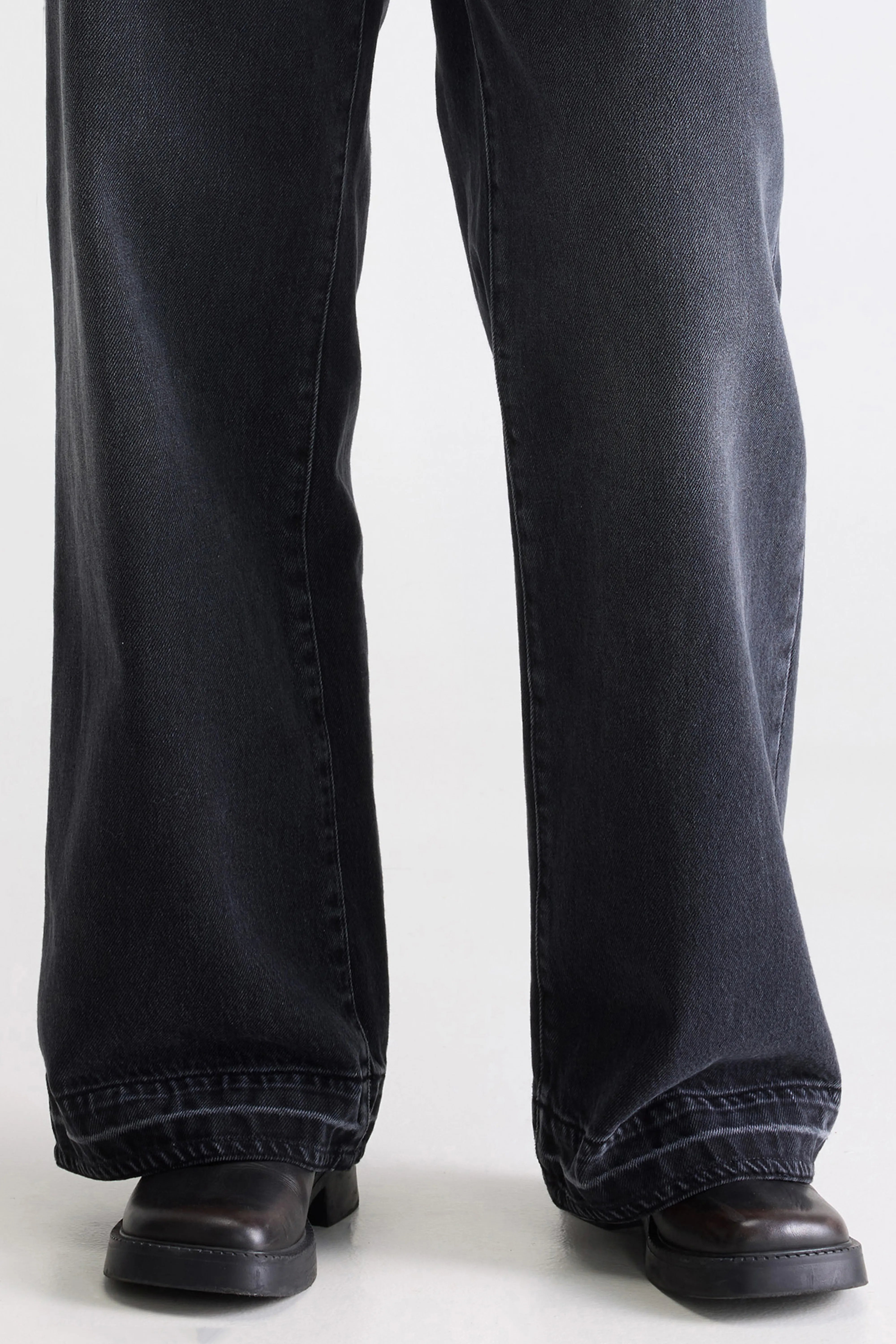Denim N. 64 - Wide used black jeans (252 / W / USED BLACK)