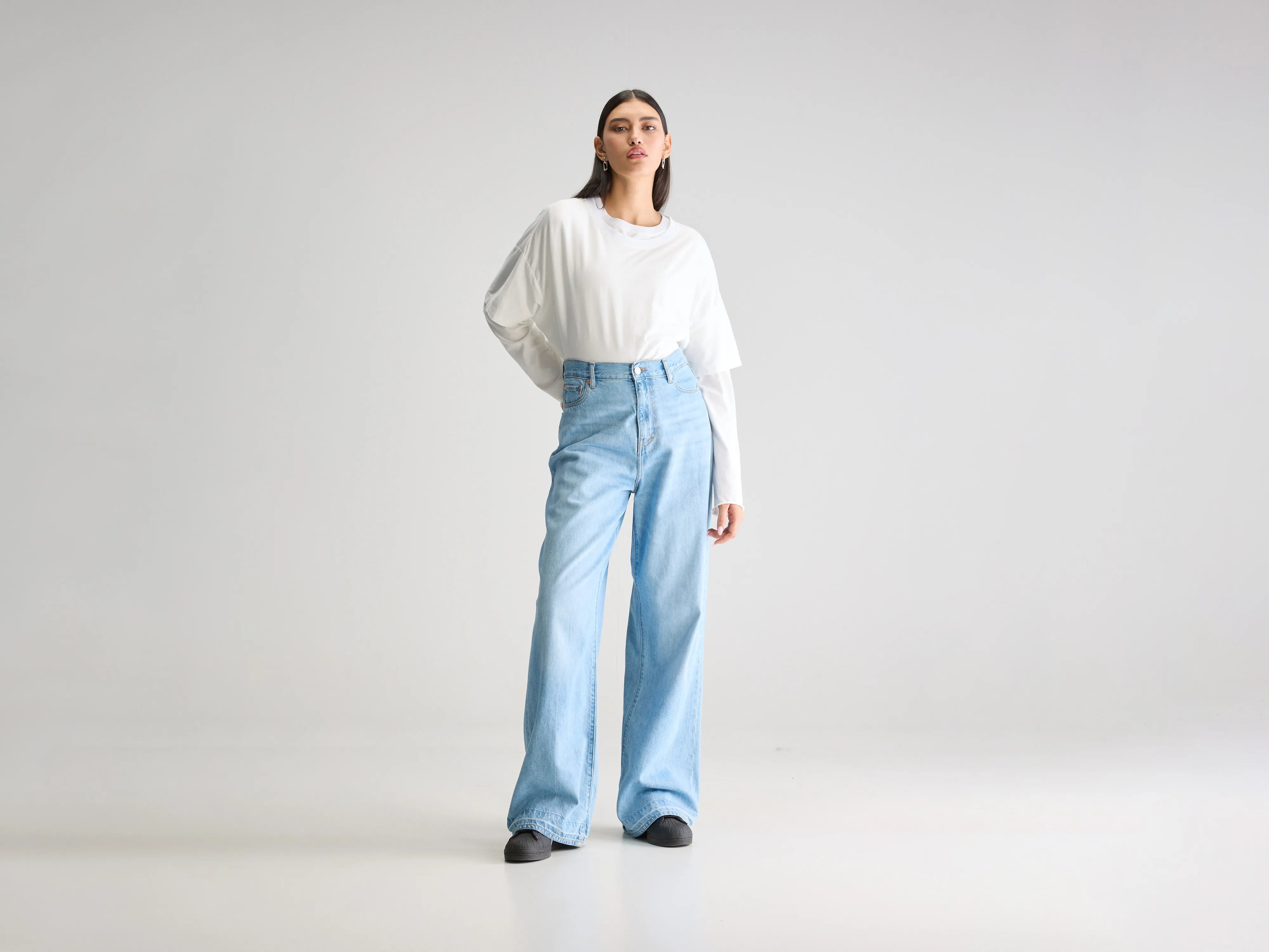 Denim N. 64 Wide Jeans - Vintage lt blue For Women | Bellerose