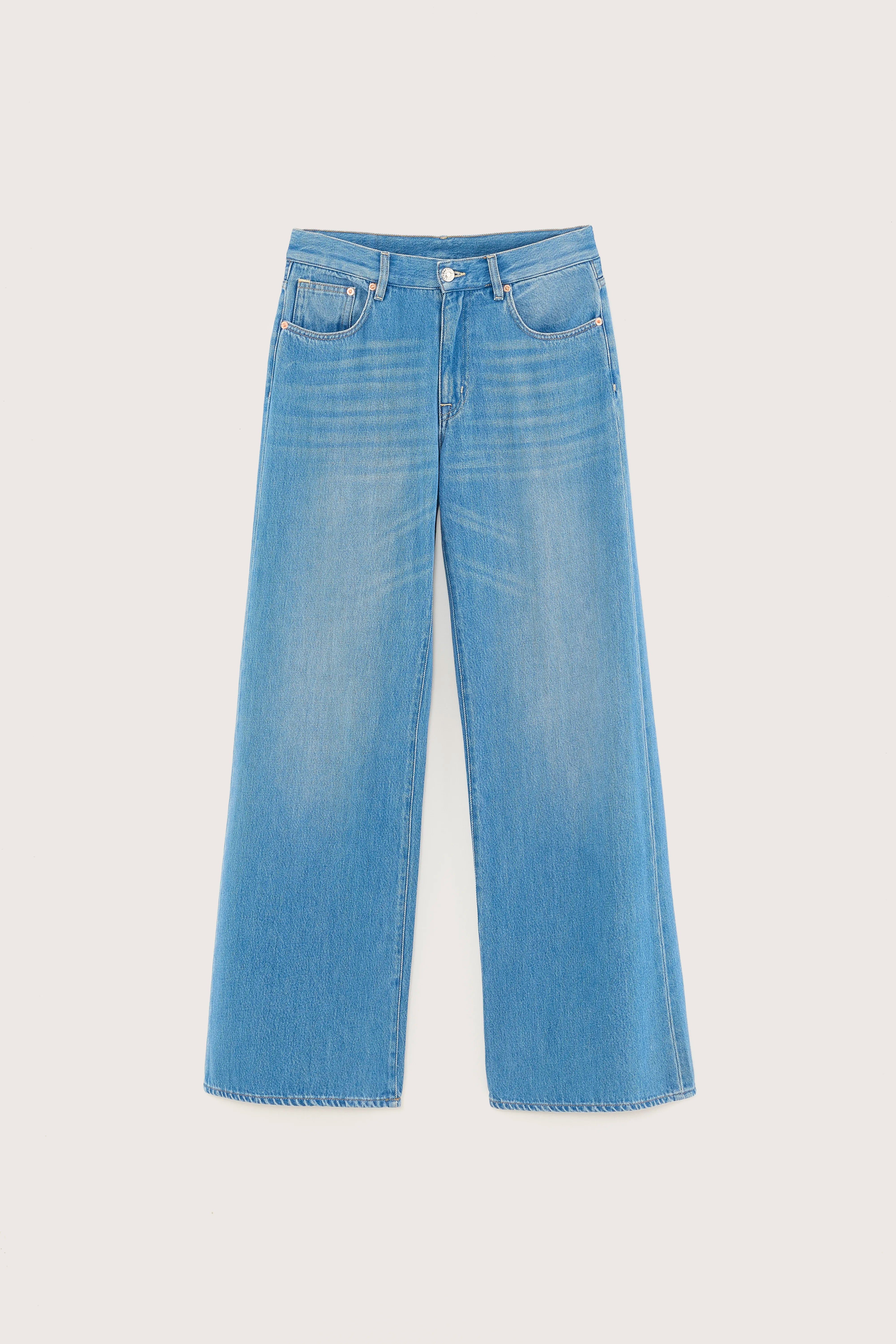 Denim N. 97 wijde jeans (251 / W / LT BLUE BLEACH)