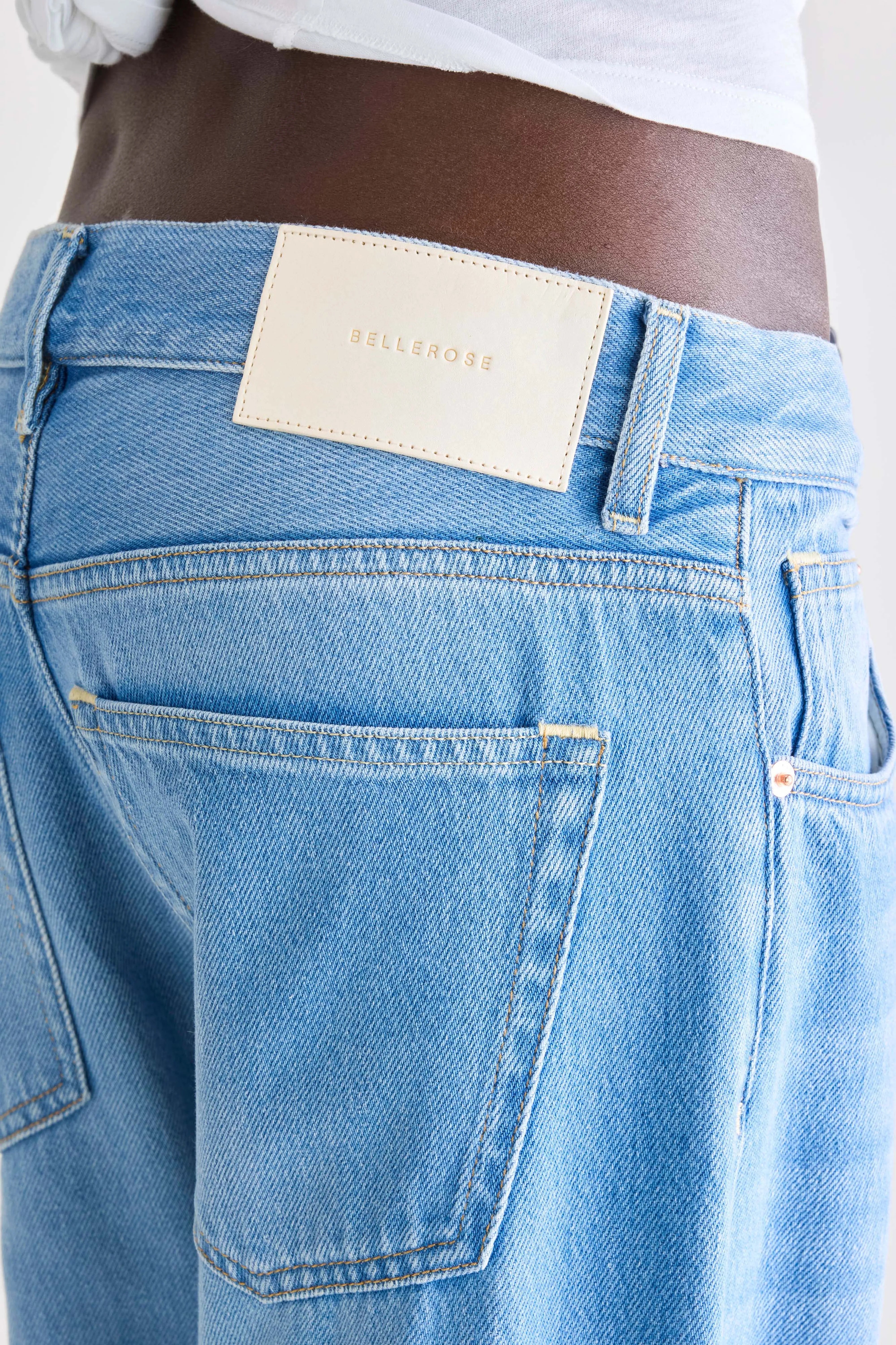 Denim N. 97 wijde jeans (251 / W / LT BLUE BLEACH)