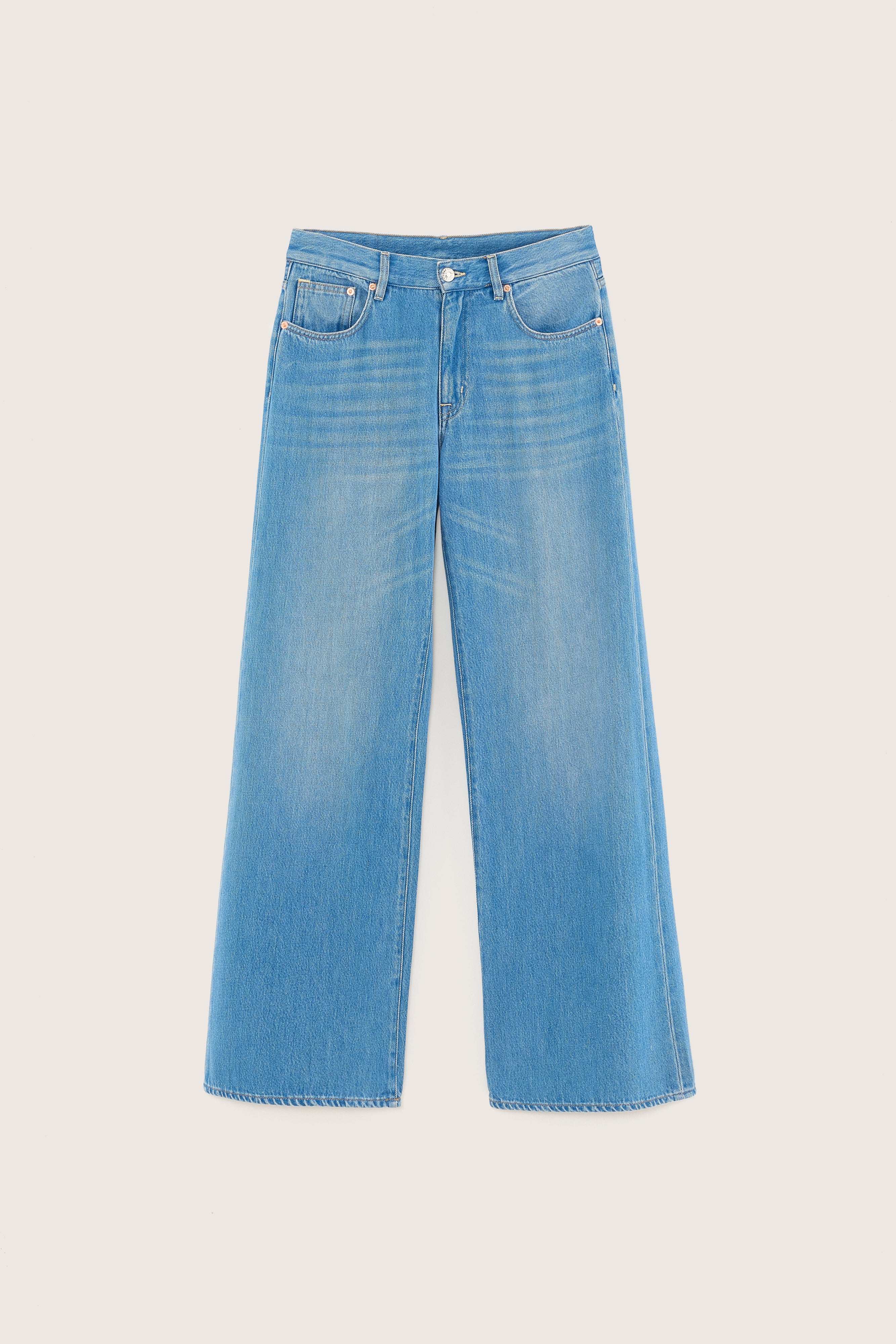 Denim N. 97 Wide Jeans - Lt blue bleach For Women | Bellerose