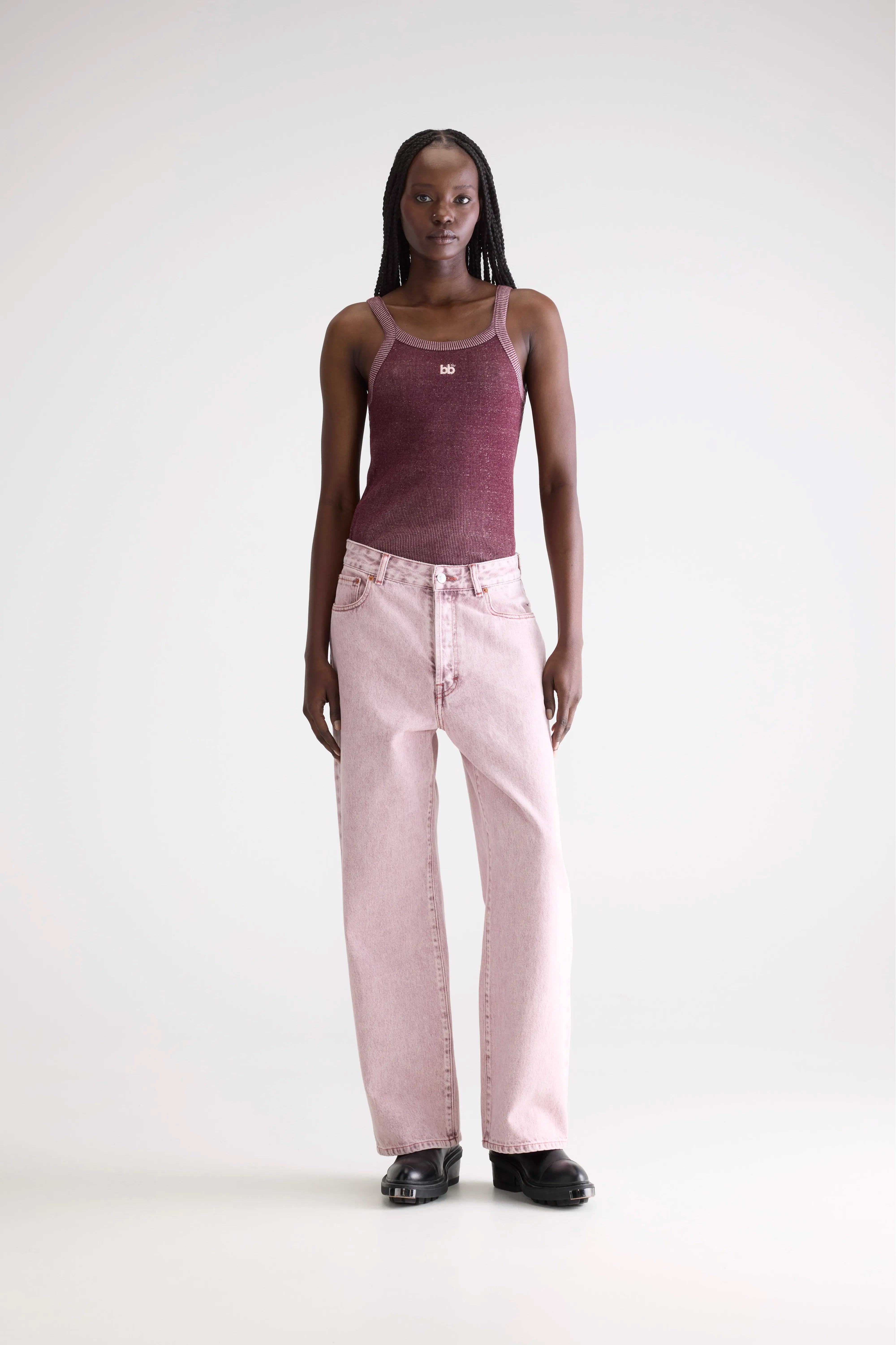 Denim N. 66 wijde jeans (251 / W / PINK SNOW)