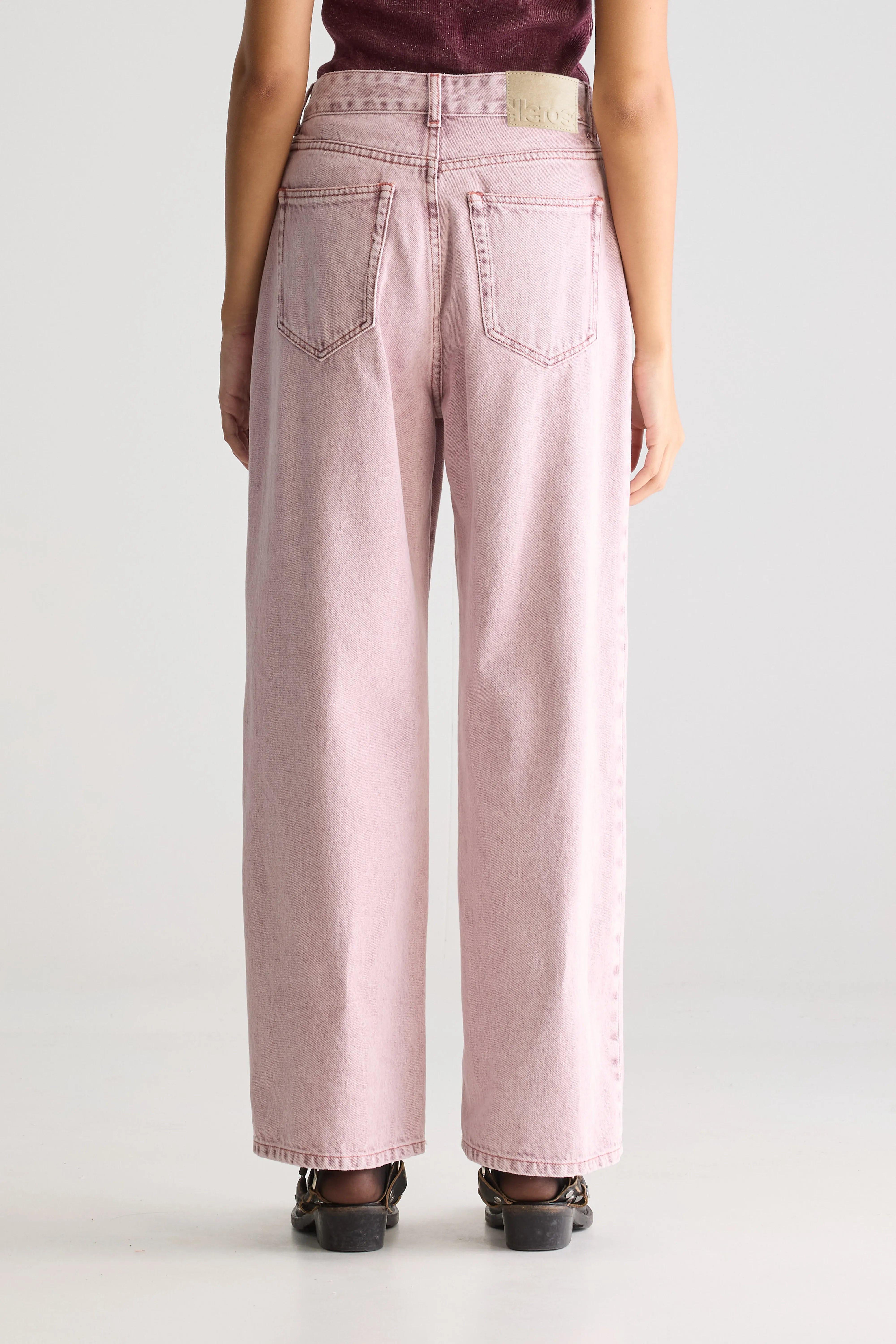 Denim N. 66 Wide Jeans - Pink snow For Women | Bellerose