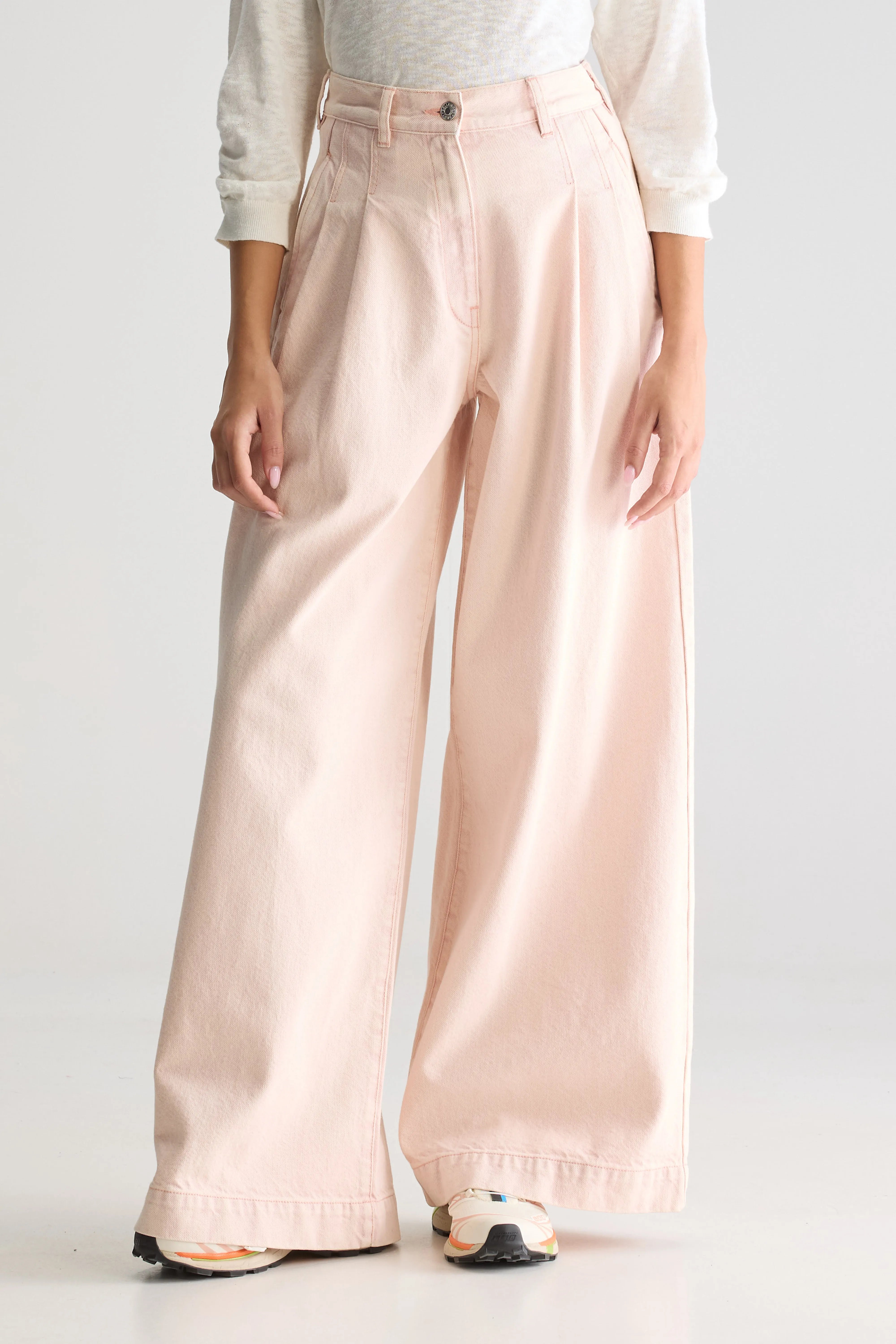 Denim N. 74 Superwijde Jeans - Light rose Voor Dames | Bellerose