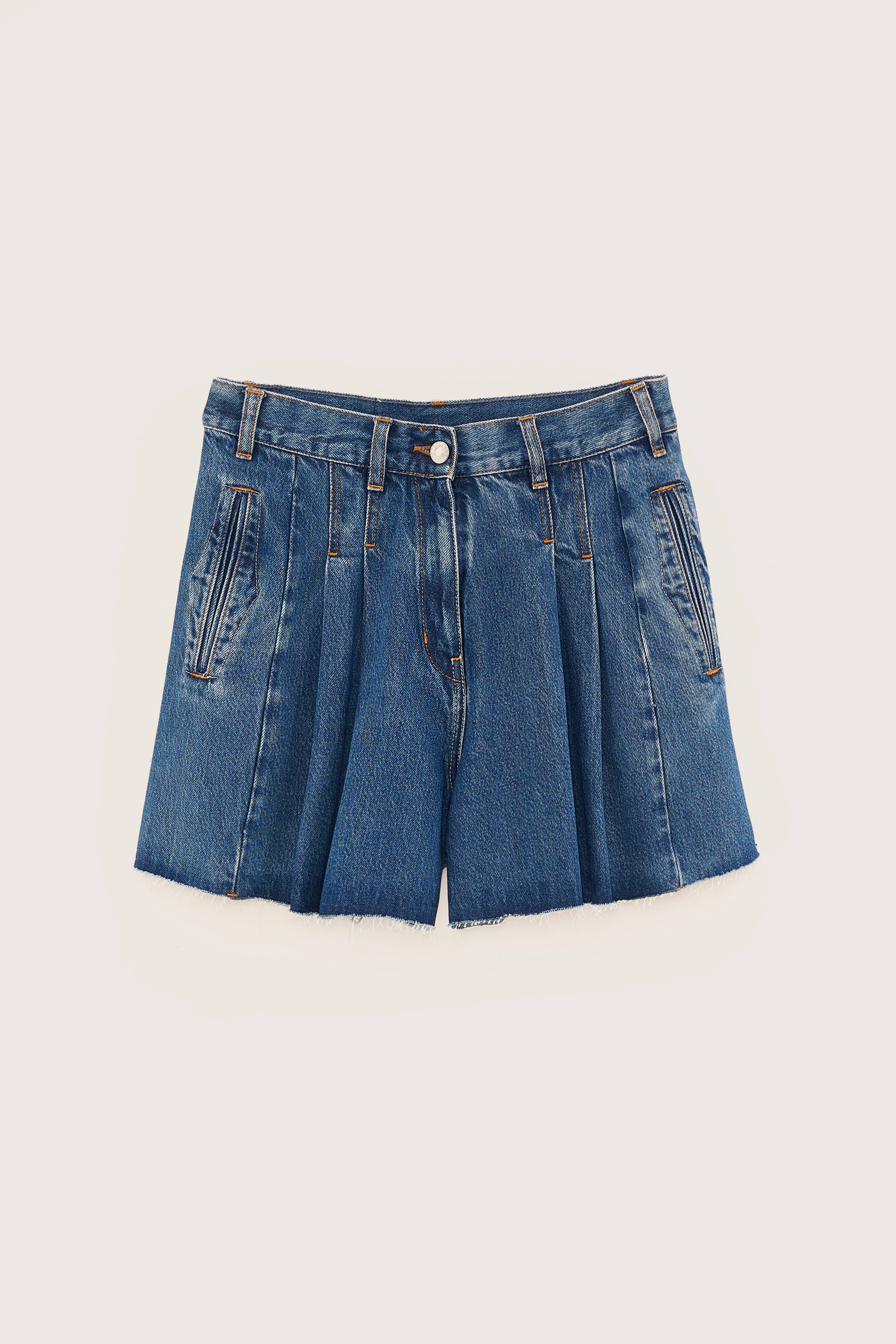 Short large en denim Presley (251 / W / USED BLUE)