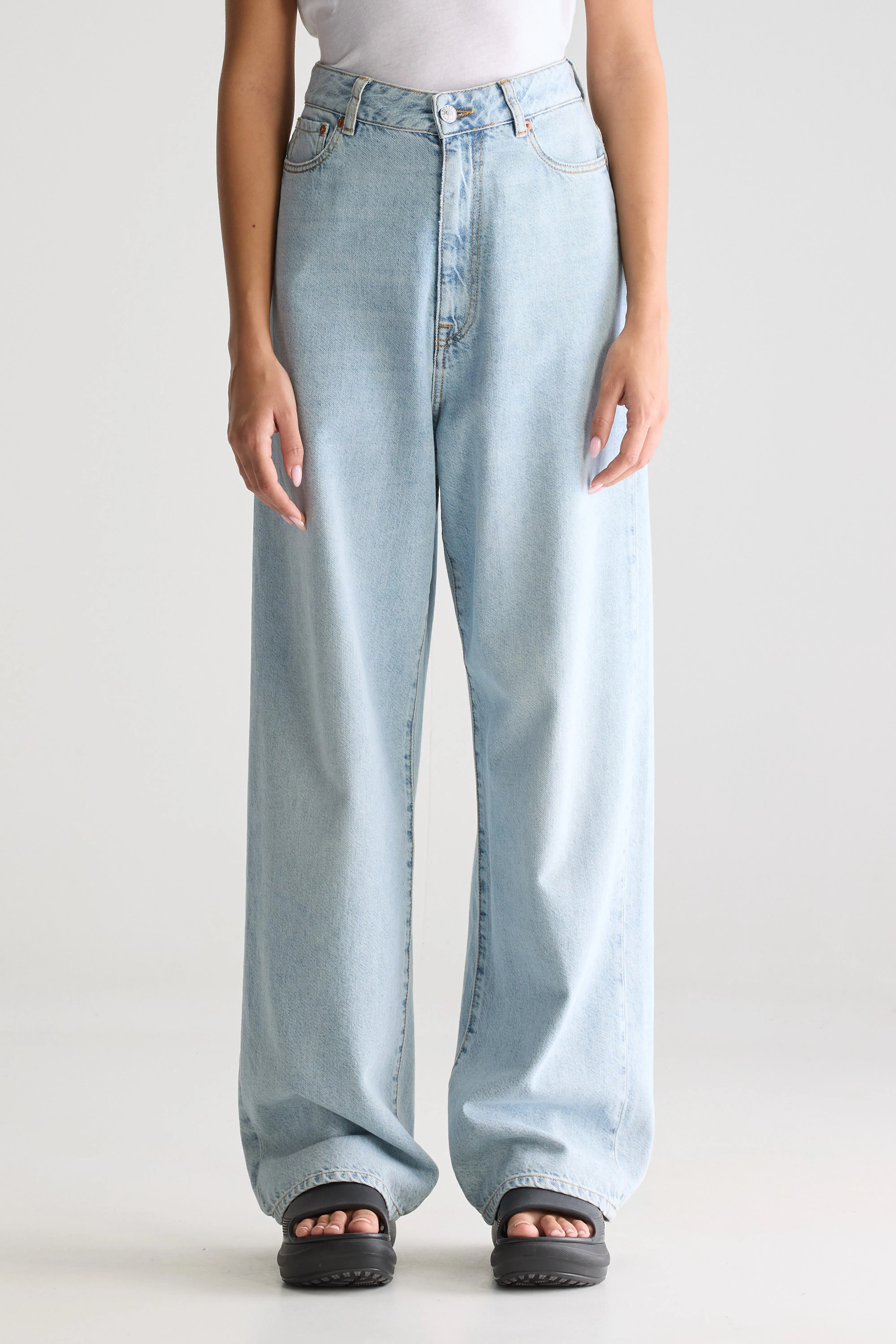 Denim N. 68 Baggy Jeans - Used lt blue Voor Dames | Bellerose