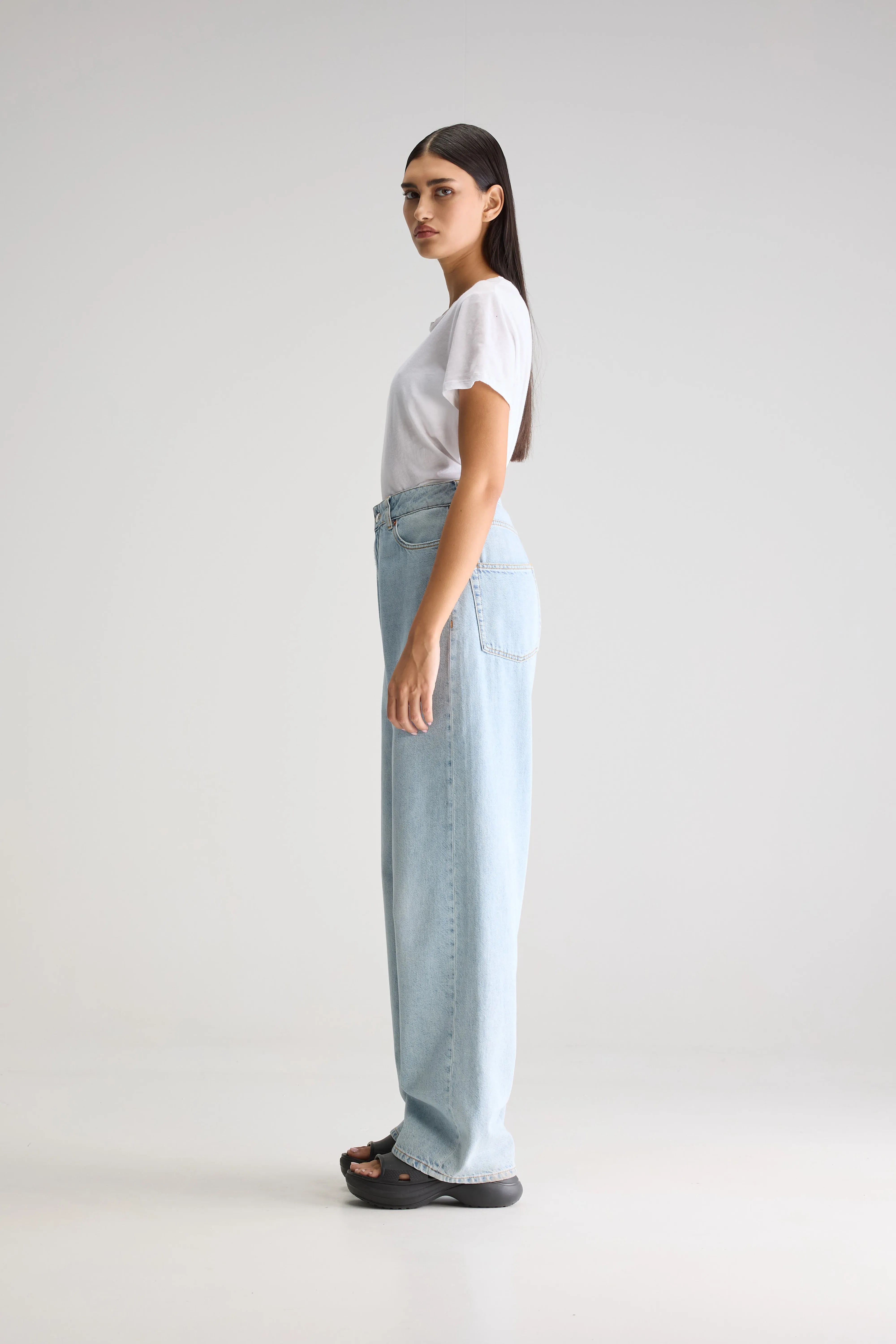 Denim N. 68 Baggy Jeans - Used lt blue For Women | Bellerose