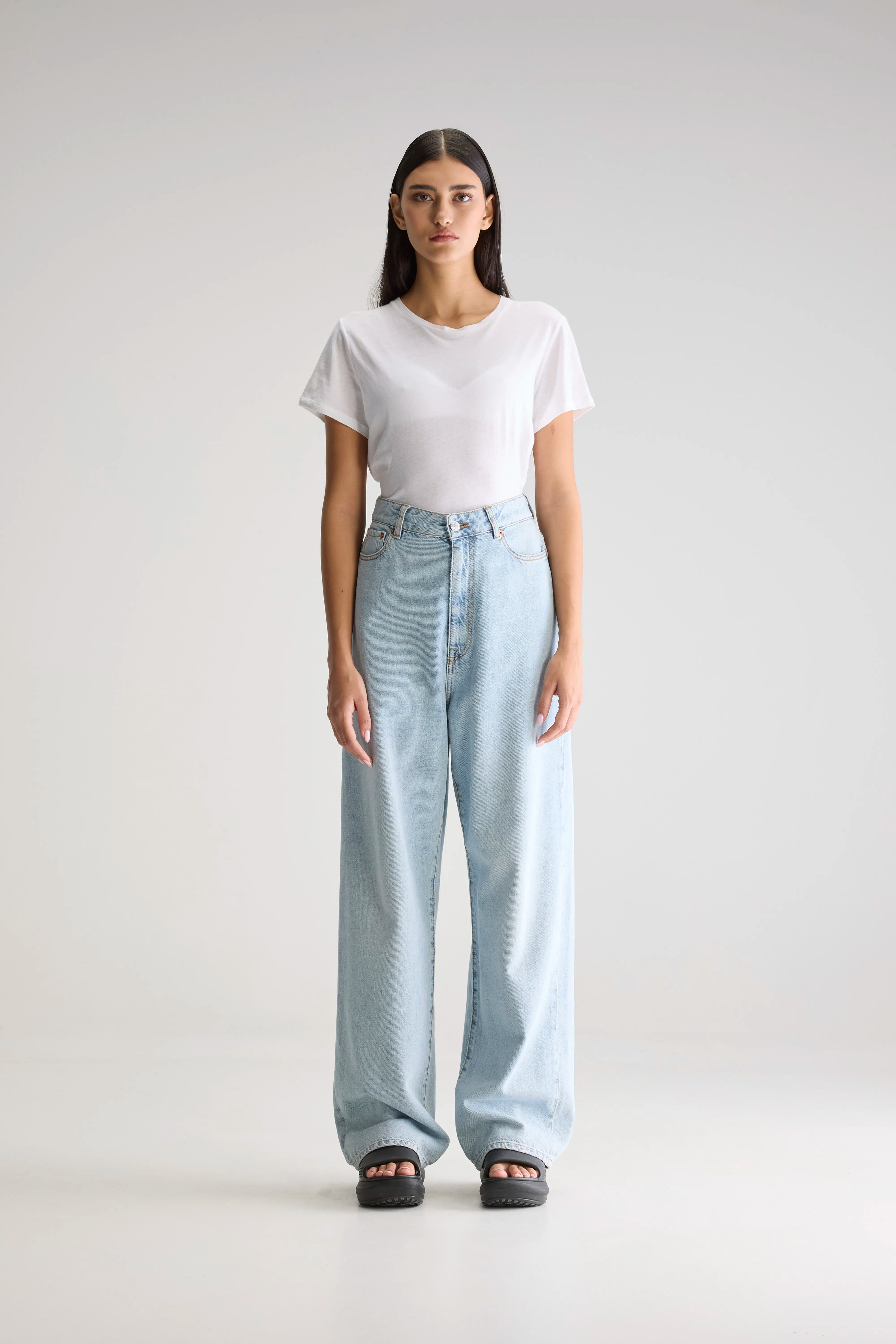 Denim N. 68 Baggy Jeans - Used lt blue For Women | Bellerose