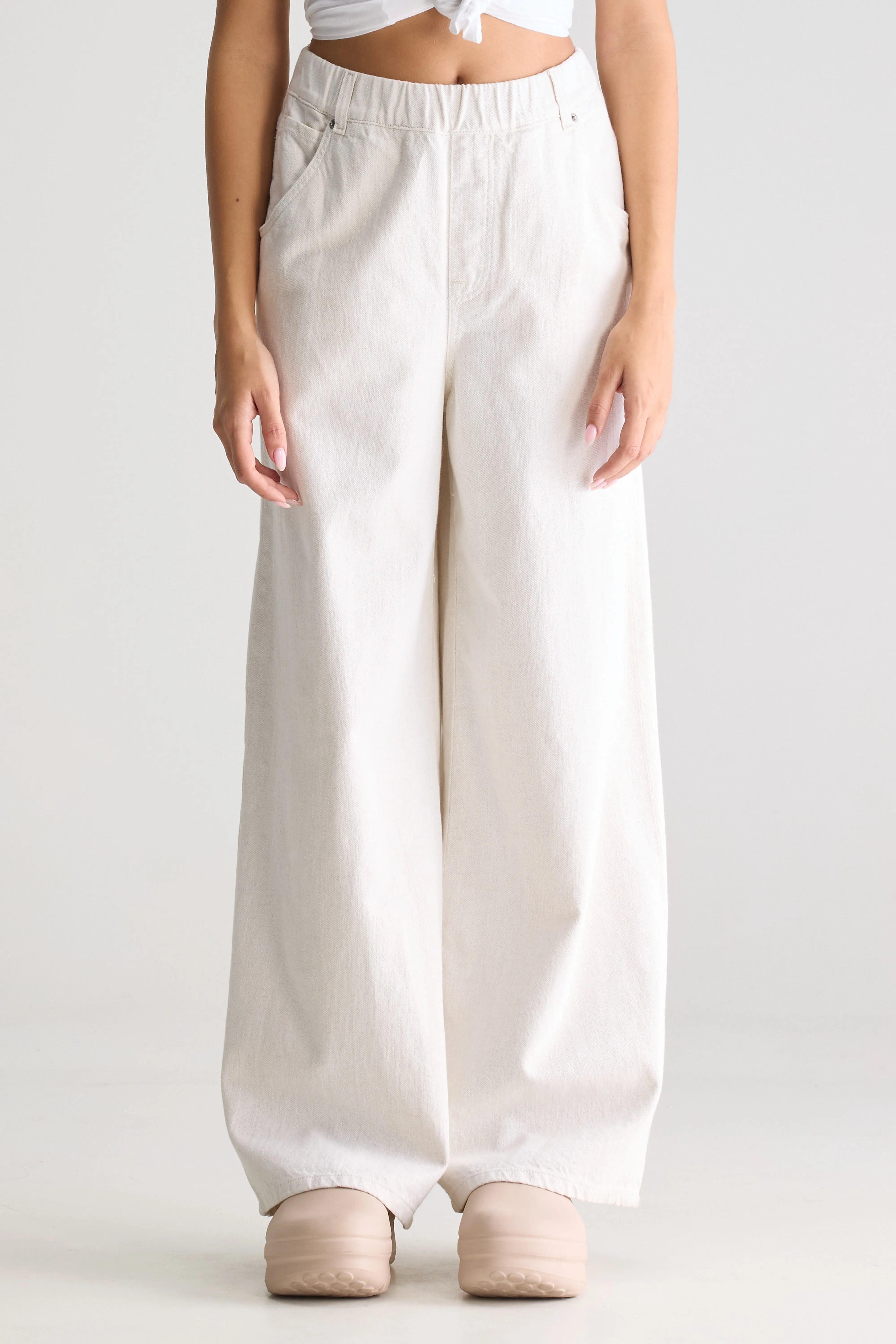Jean Large Galina - Vintage white Pour Femme | Bellerose