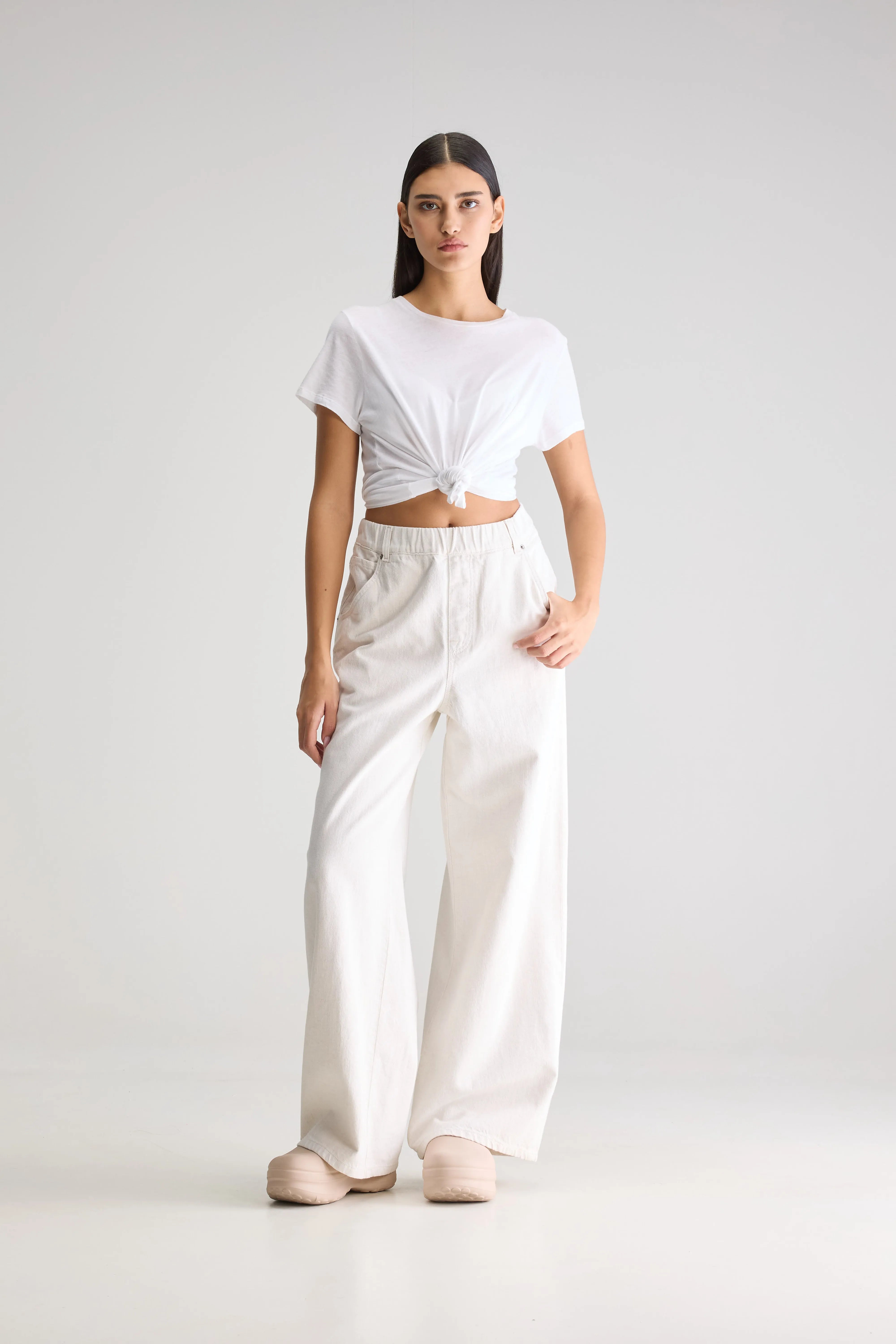 Jean Large Galina - Vintage white Pour Femme | Bellerose