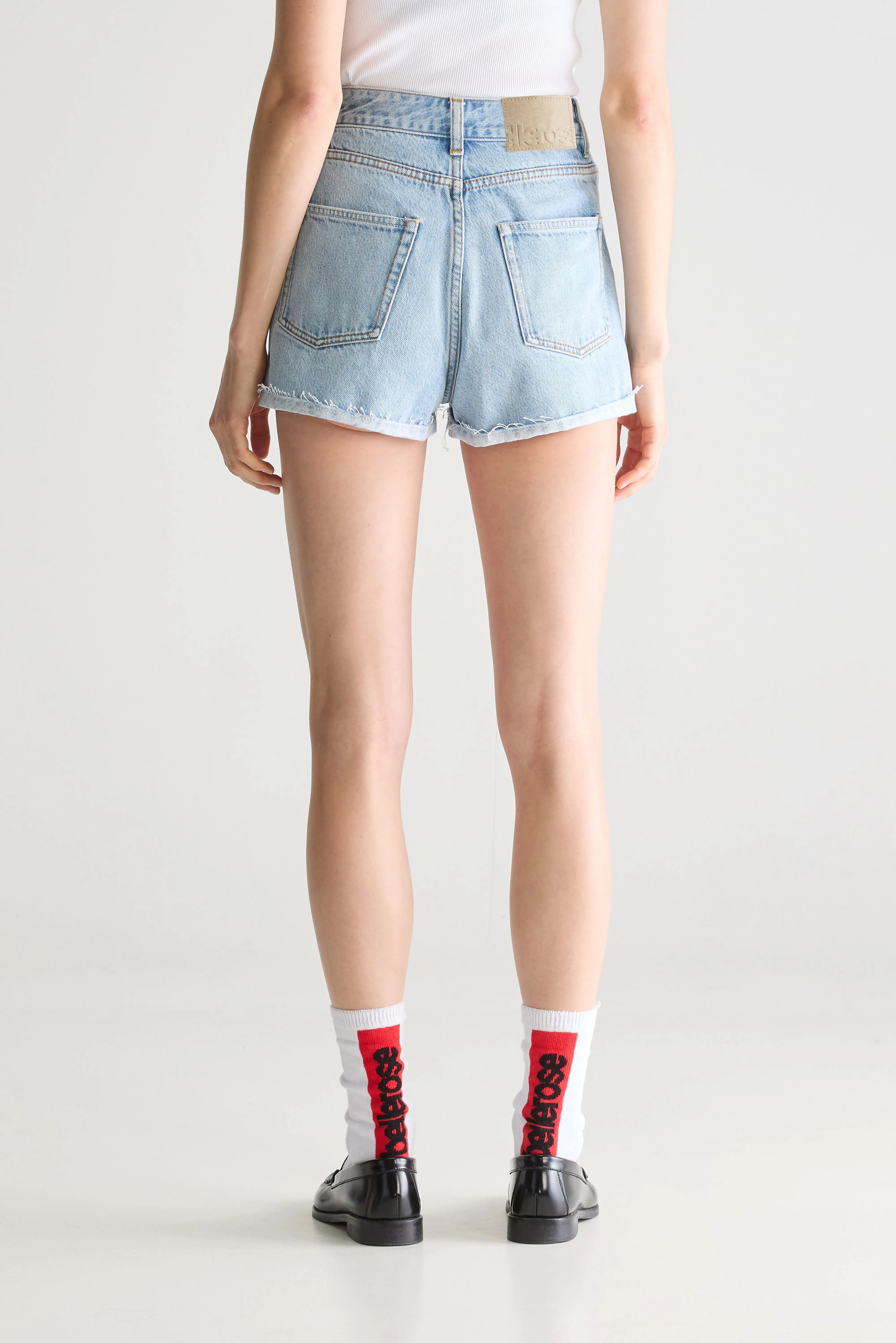 Party Wide Denim Shorts - Used lt blue For Women | Bellerose