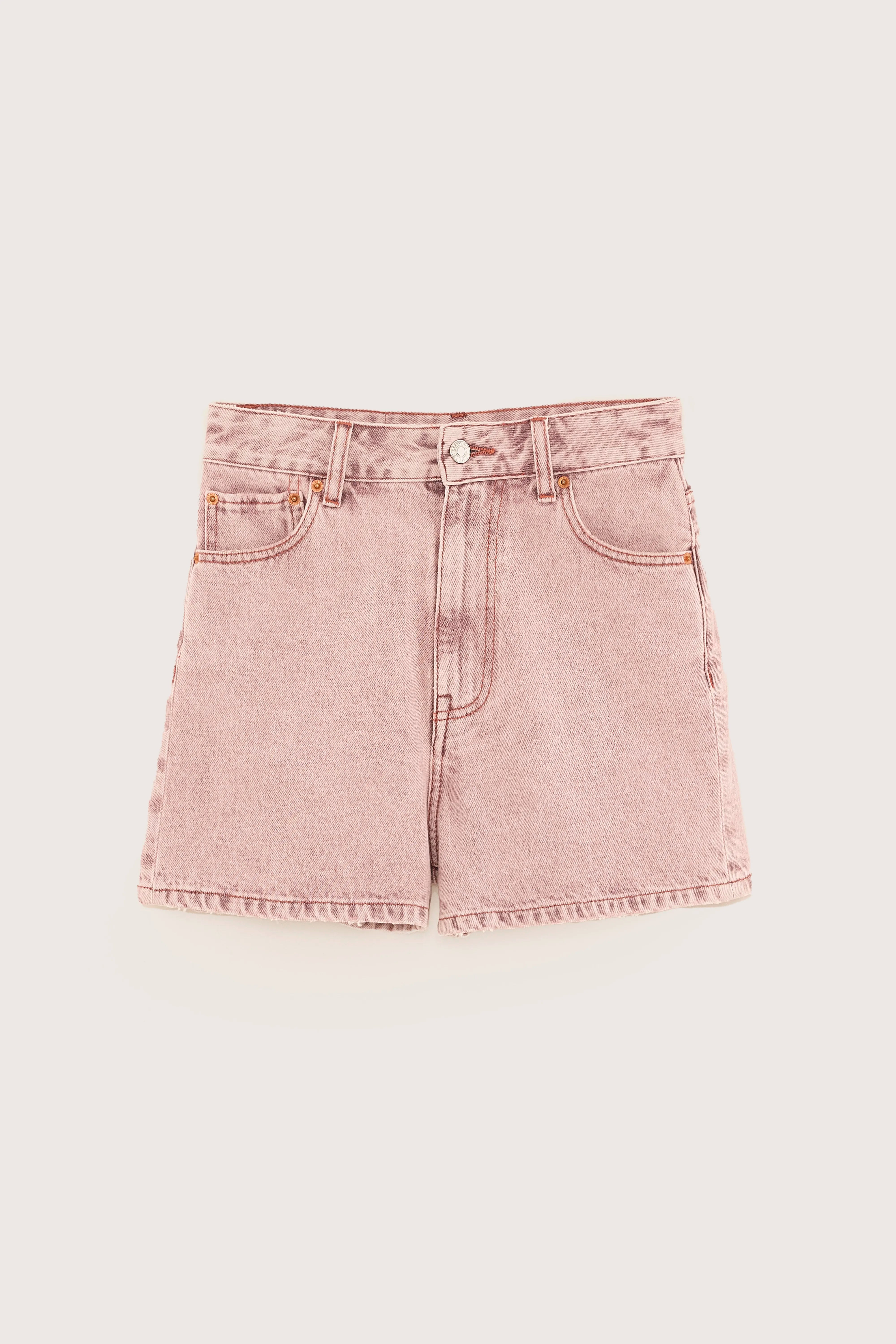 Party wide denim shorts (251 / W / PINK SNOW)