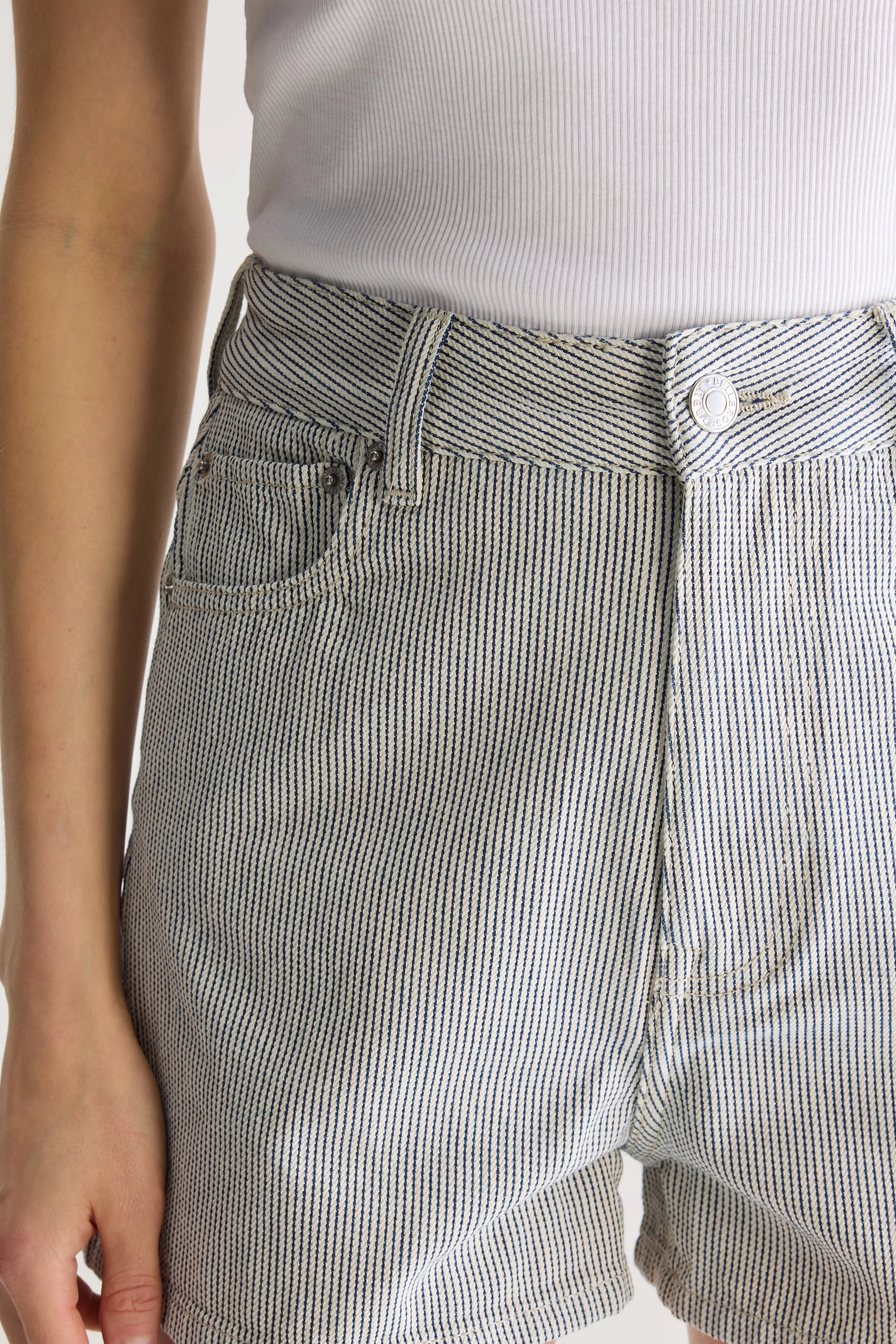 Party Wide Denim Shorts - 60s stone wash For Women | Bellerose