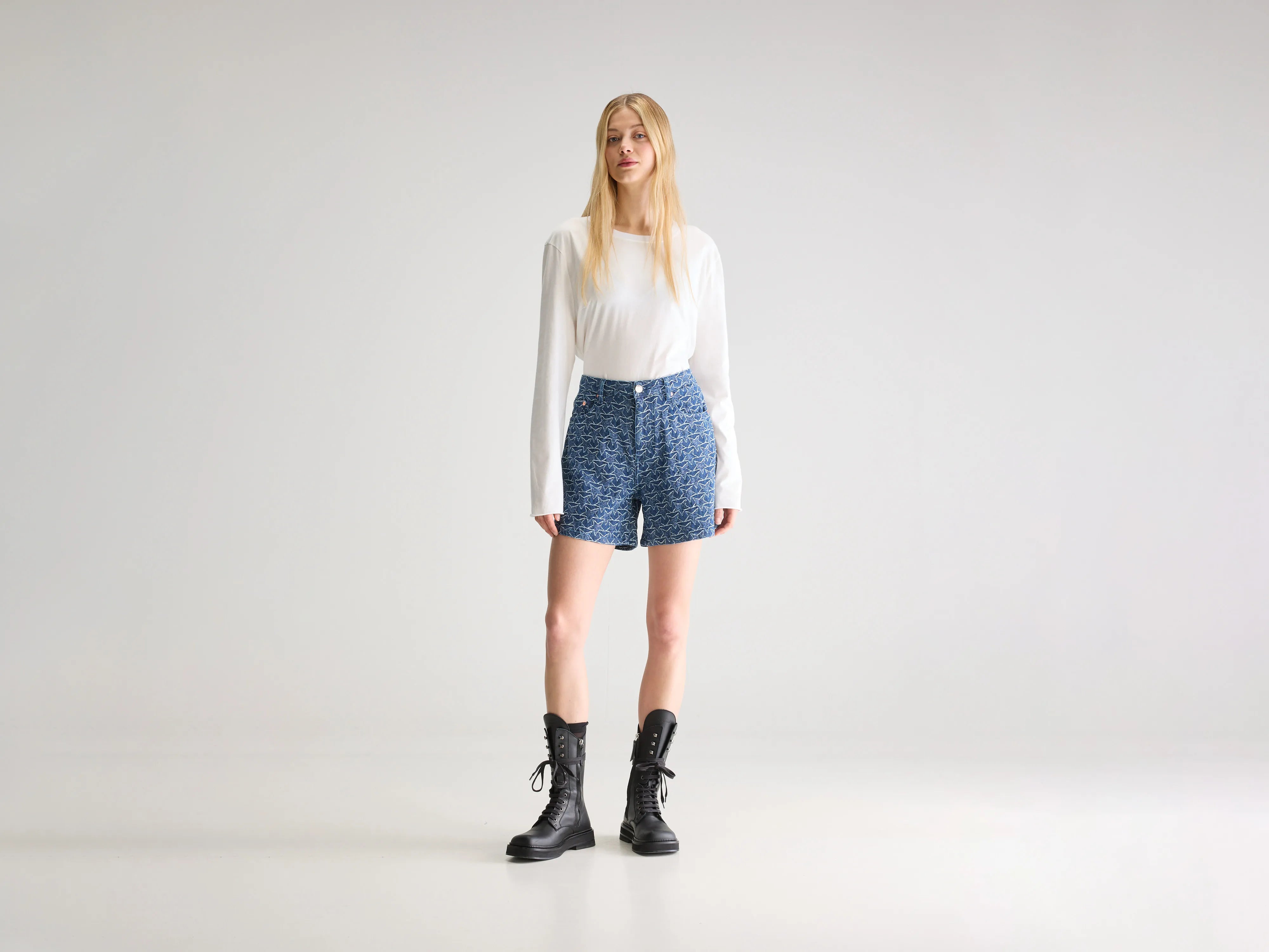 Short large en denim Pactol (251 / W / RINSE)