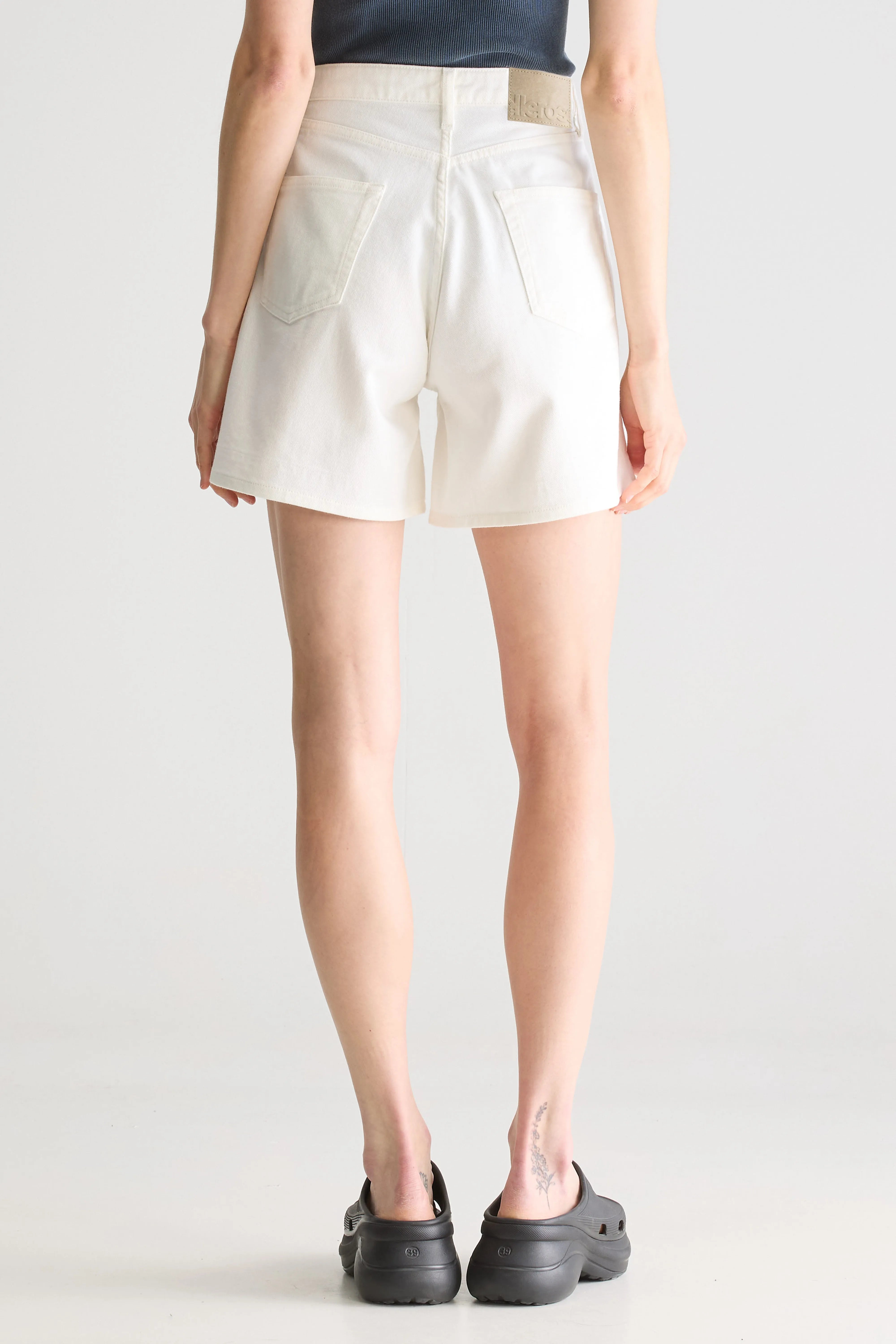 Pactol Wide Denim Shorts - White For Women | Bellerose