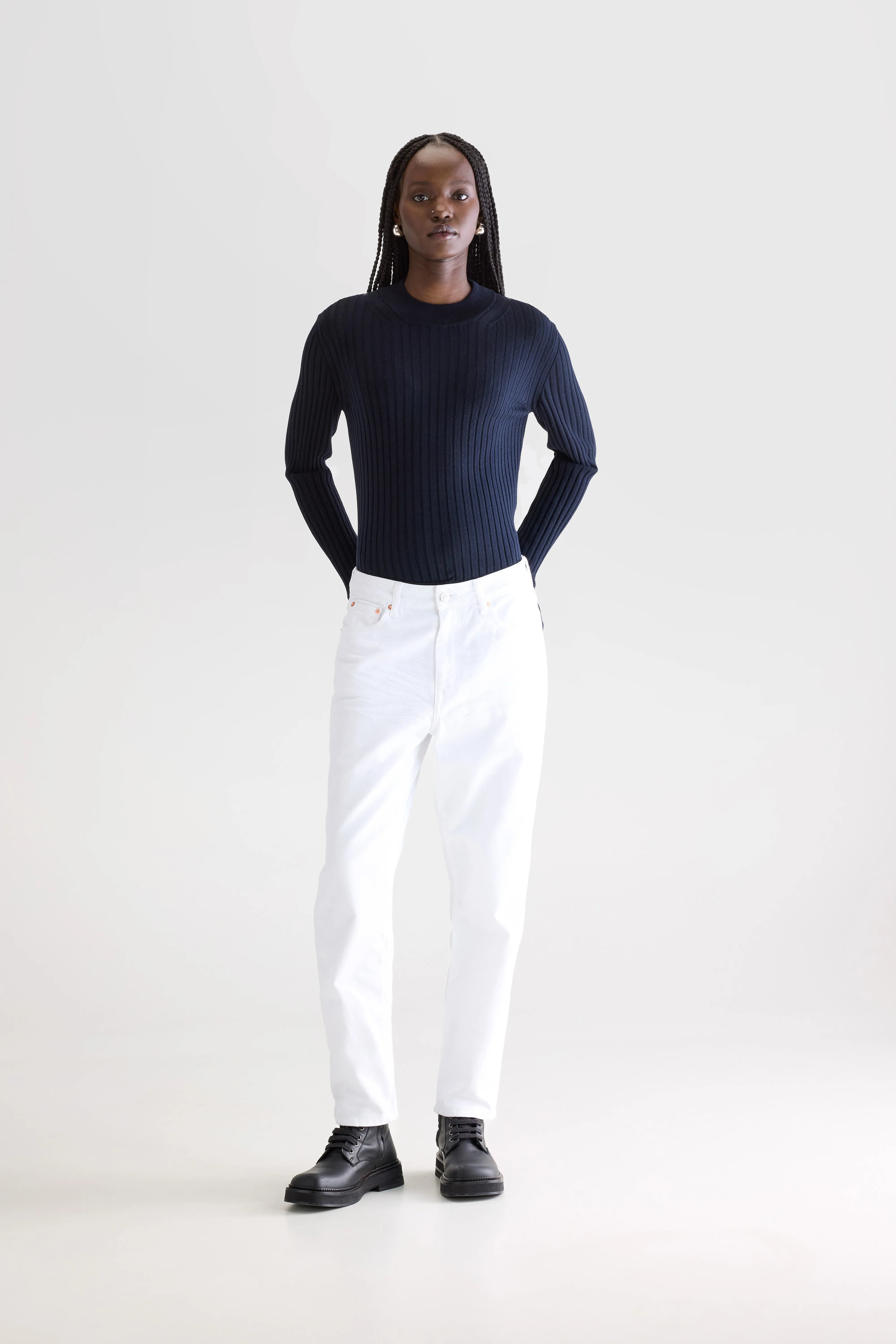 Denim N. 54 Tapered Jeans - White For Women | Bellerose