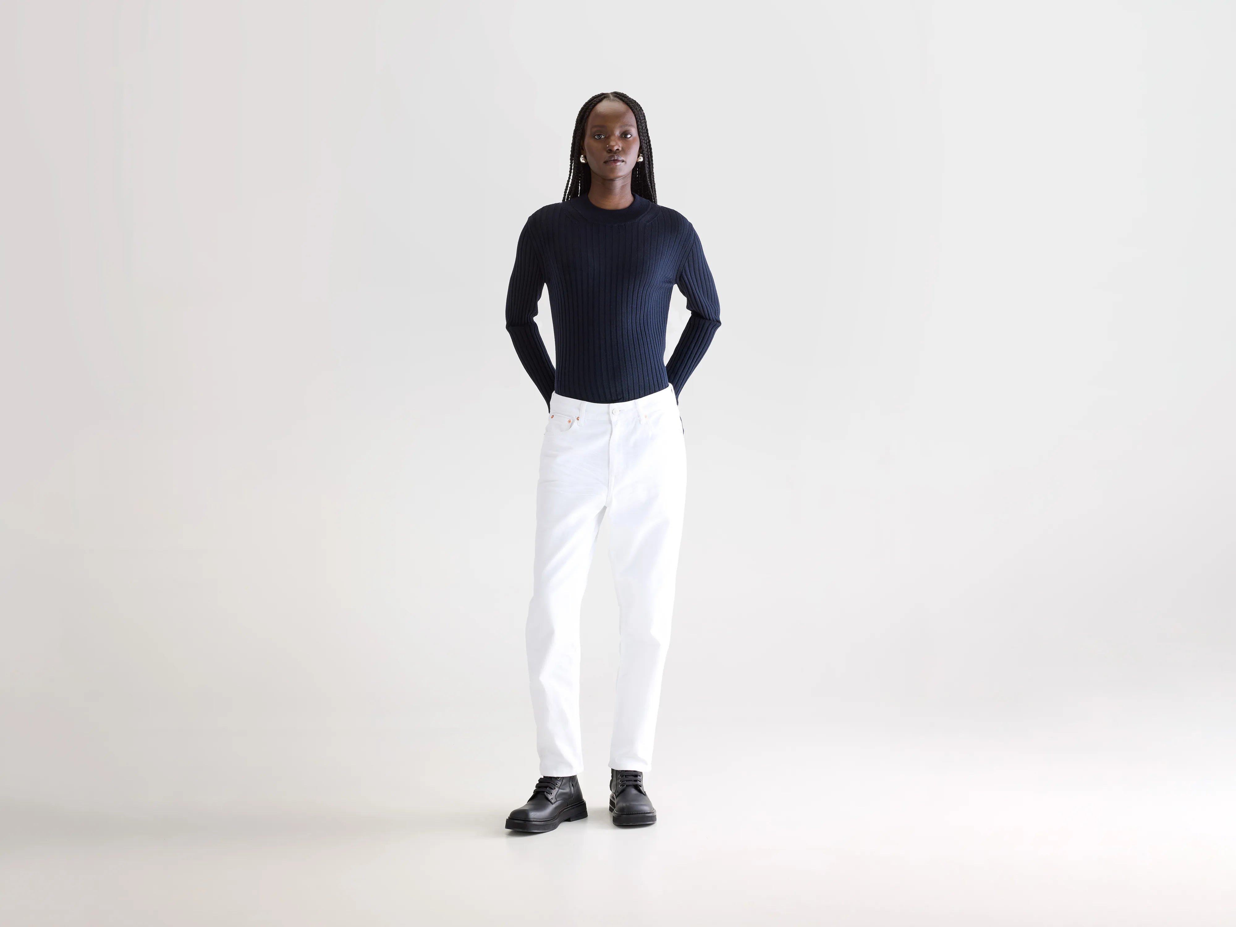 Denim N. 54 tapered jeans (252 / W / WHITE)