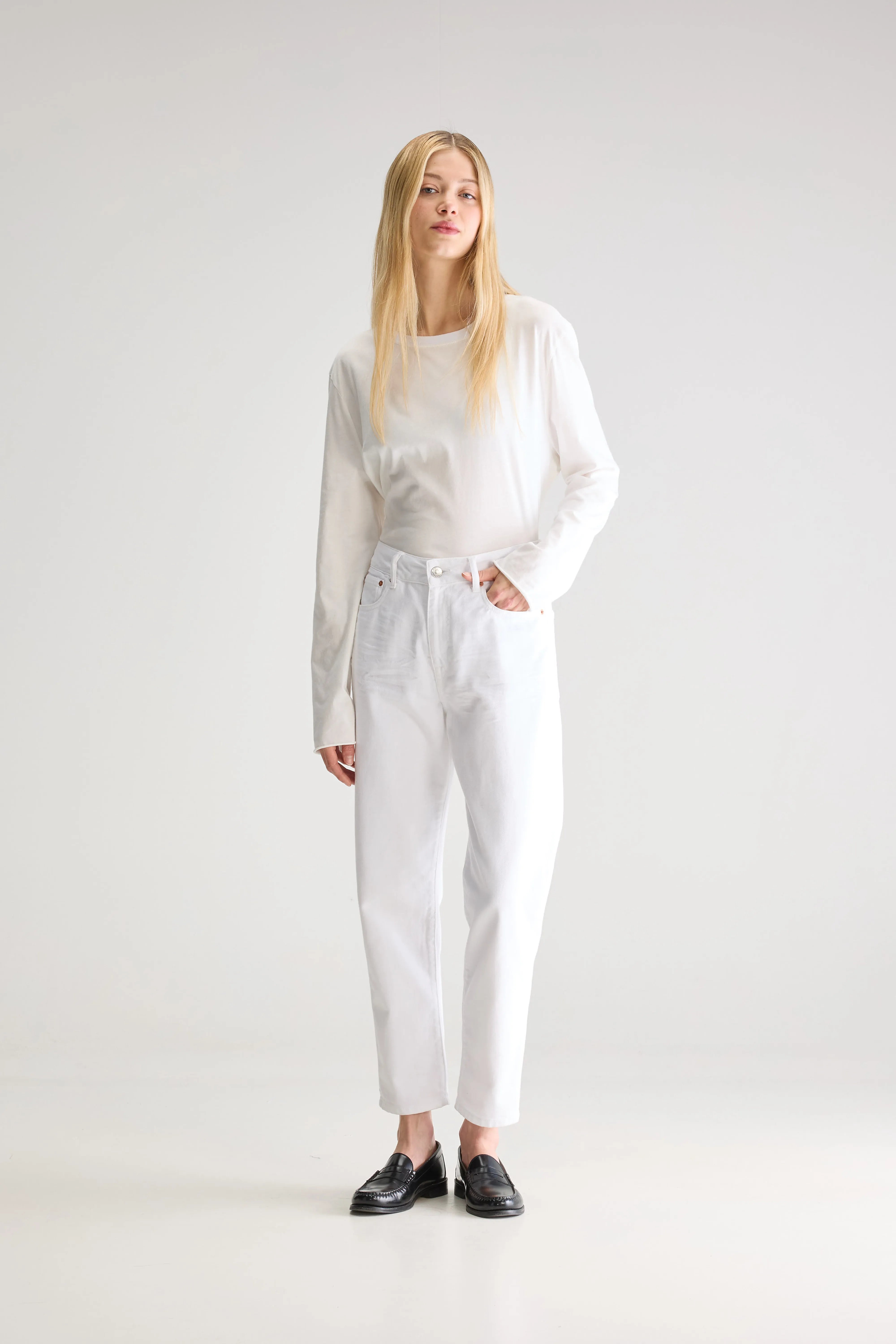 Denim N. 54 Tapered Jeans - White For Women | Bellerose