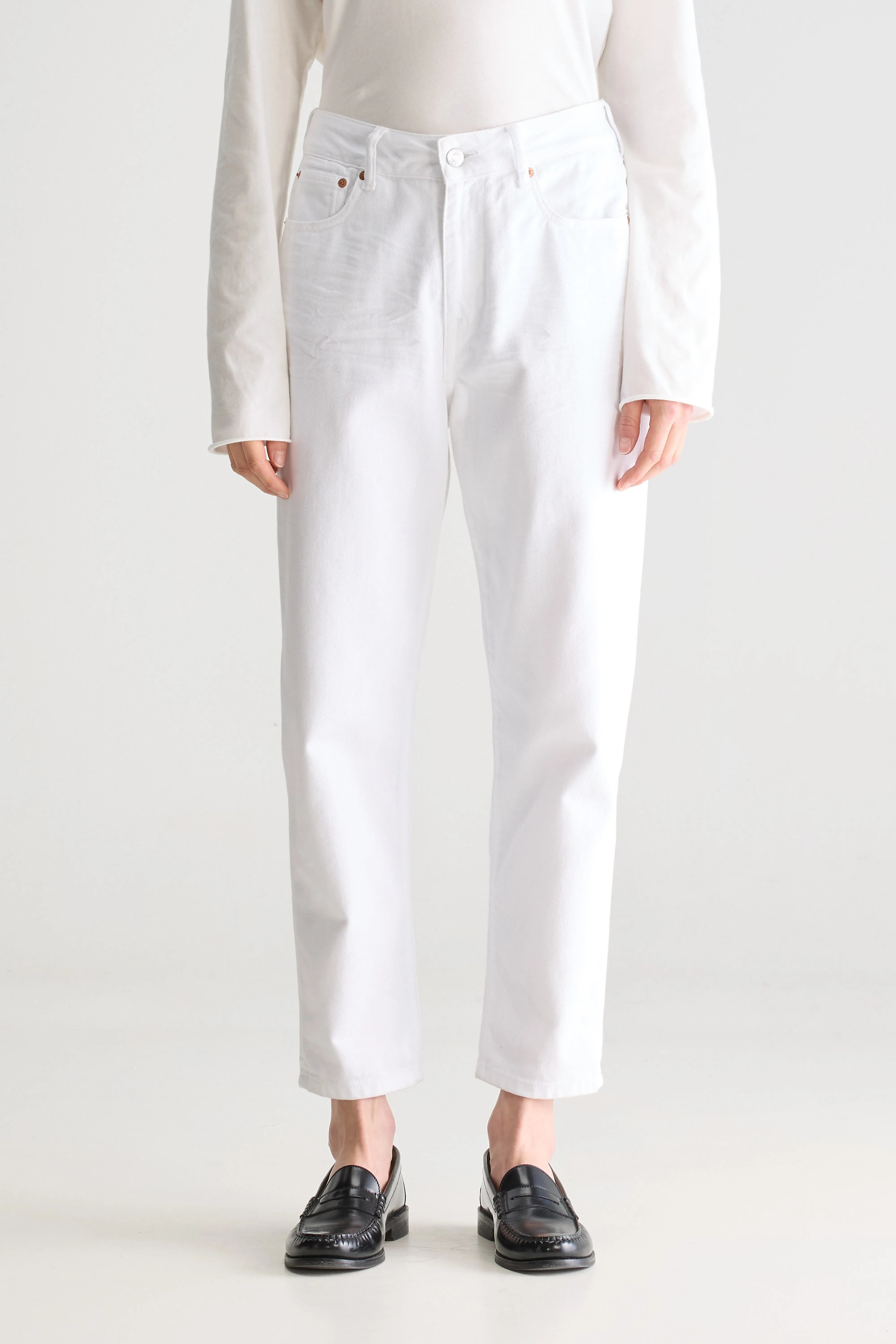 Denim N. 54 Tapered Jeans - White For Women | Bellerose