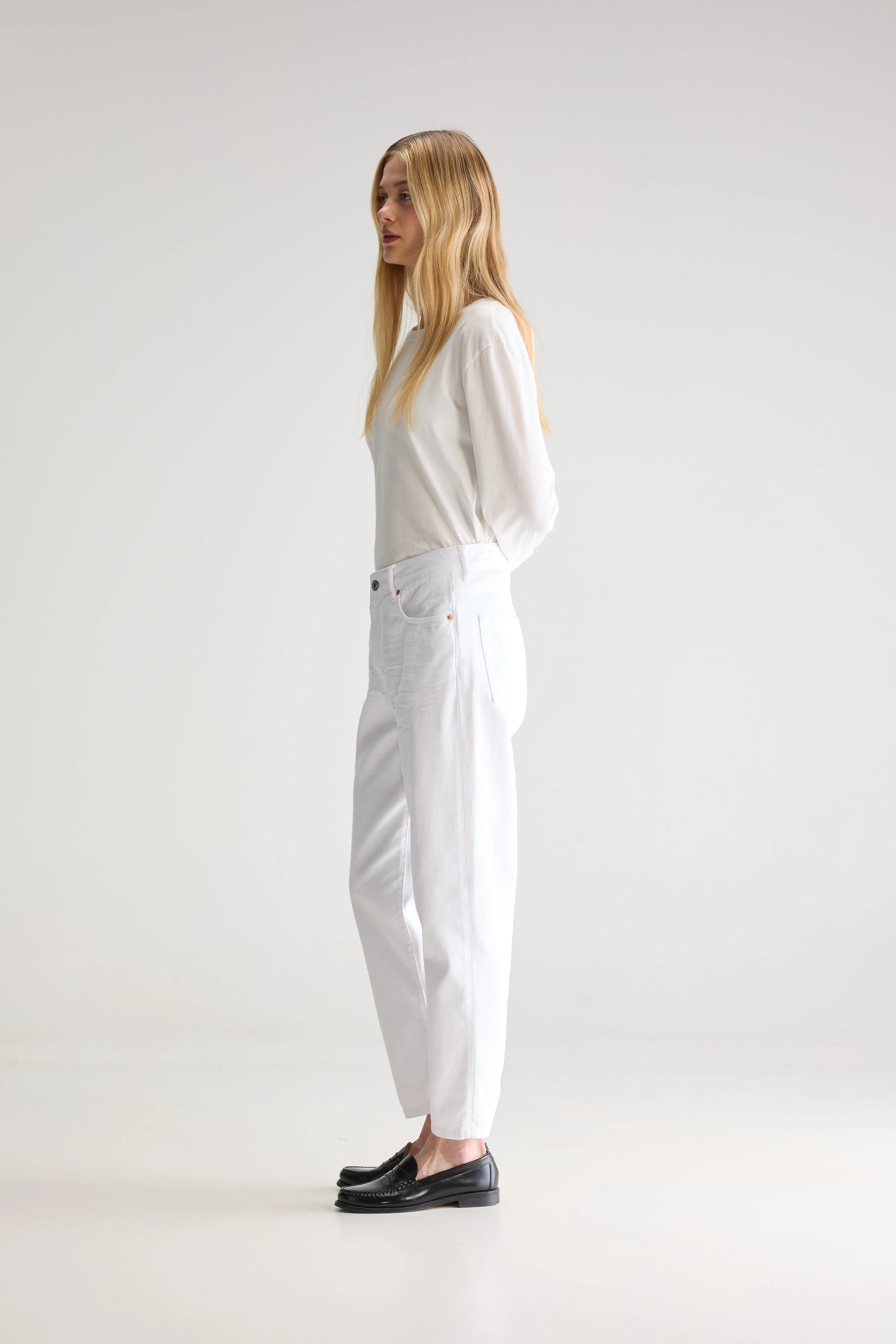 Denim N. 54 Tapered Jeans - White For Women | Bellerose